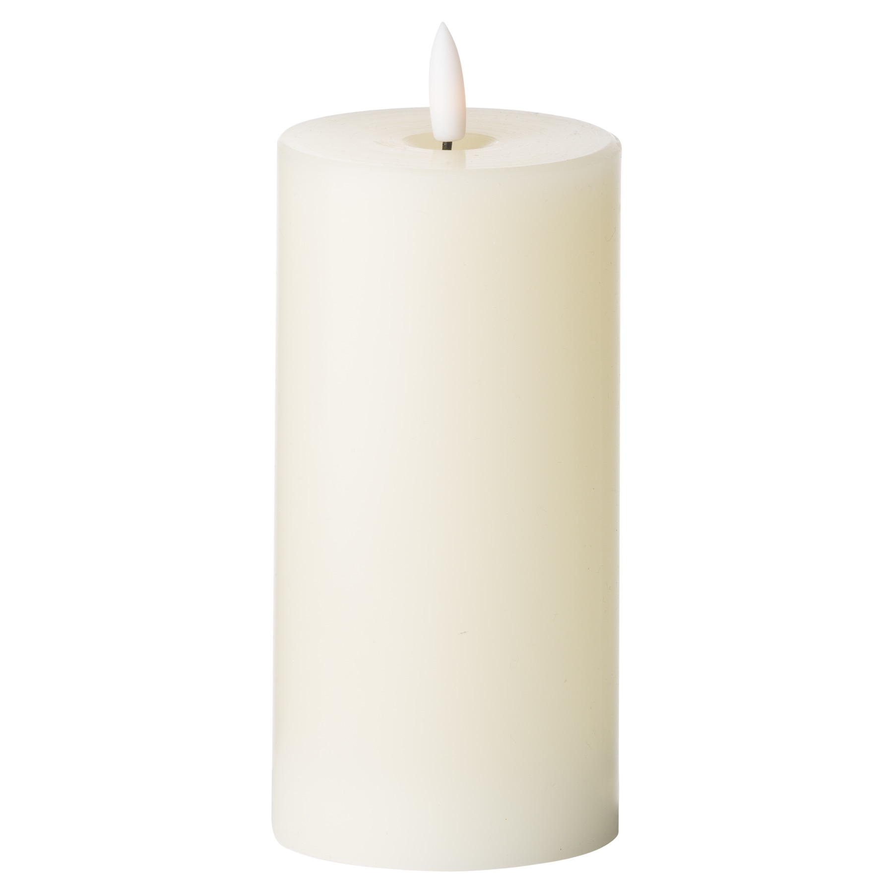 Luxe Collection Natural Glow 3 x 6 LED Cream Candle - Image 1