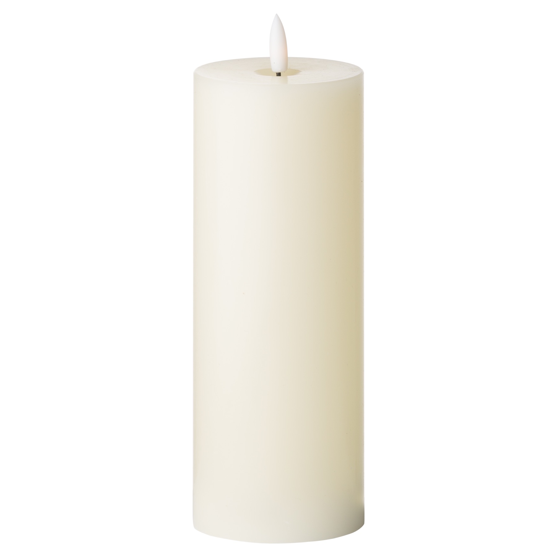 Luxe Collection Natural Glow 3 x 8 LED Ivory Candle - Image 1