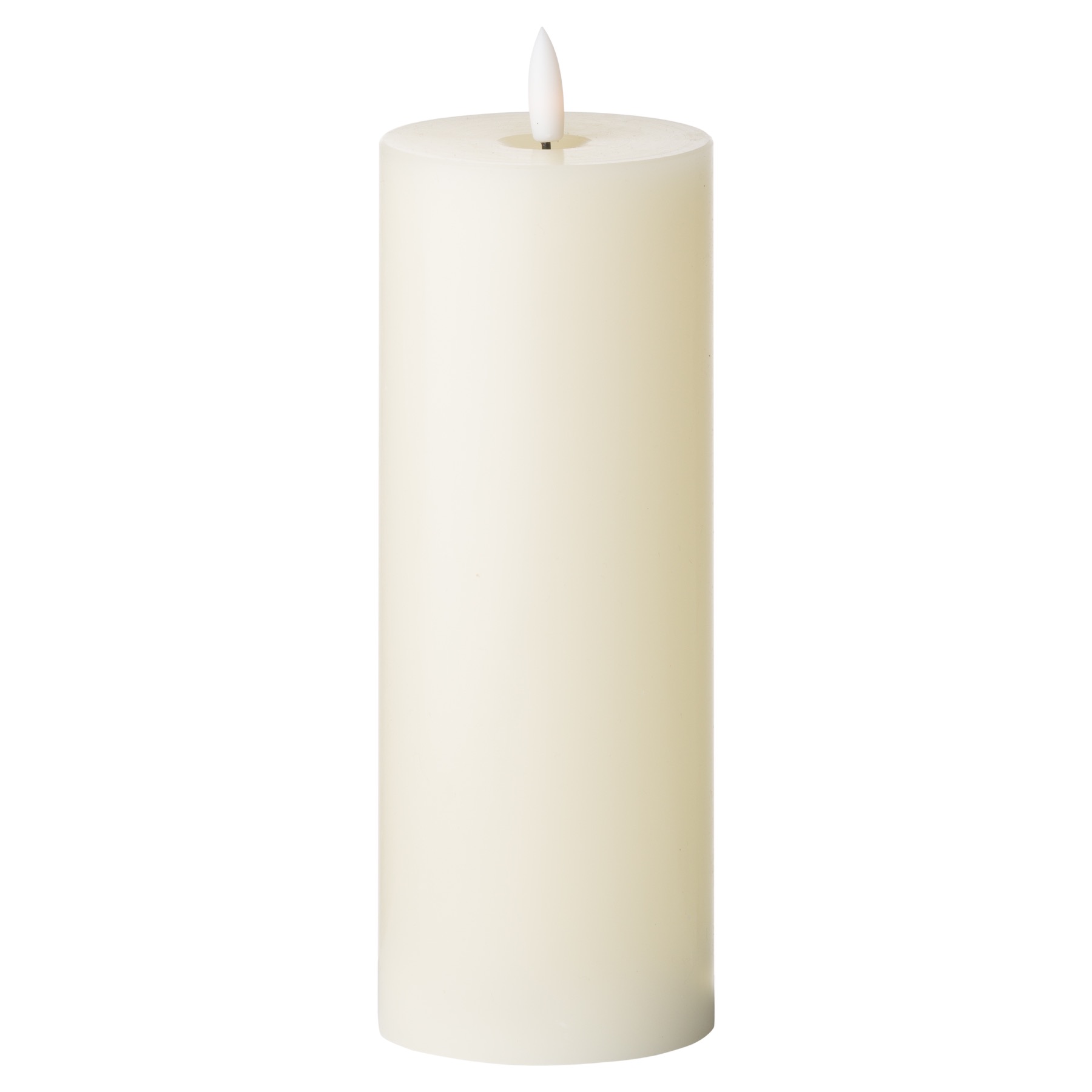 Luxe Collection Natural Glow 3 x 8 LED Cream Candle - Image 1