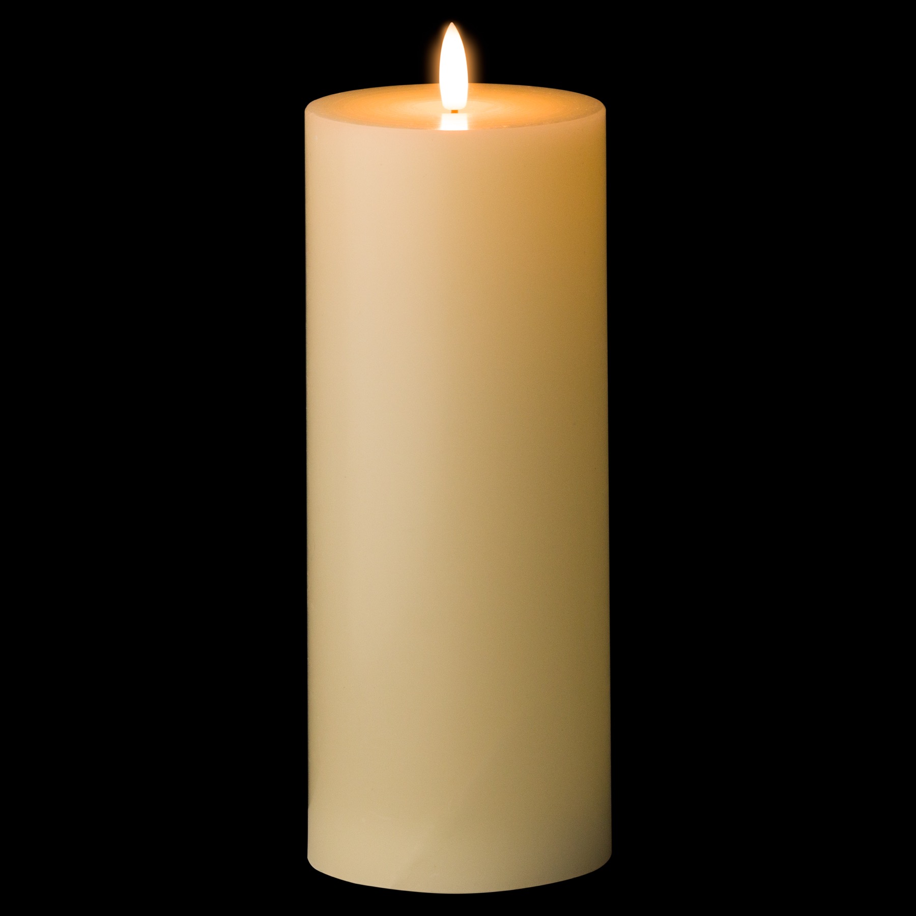 Luxe Collection Natural Glow 3.5 x 9 LED Ivory Candle - Image 2