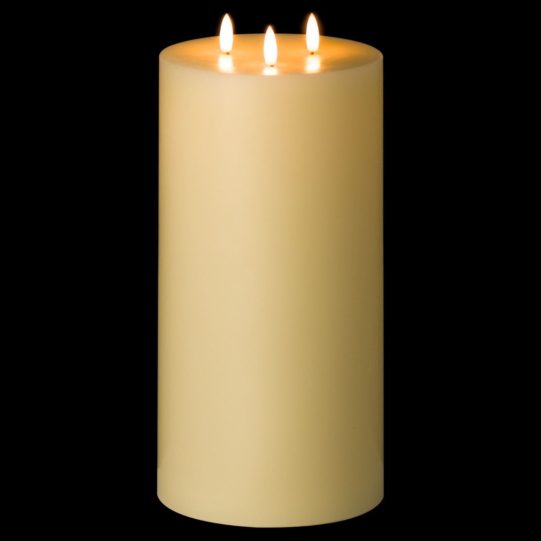 Luxe Collection Natural Glow 6 x 12 LED Ivory Candle - Image 2