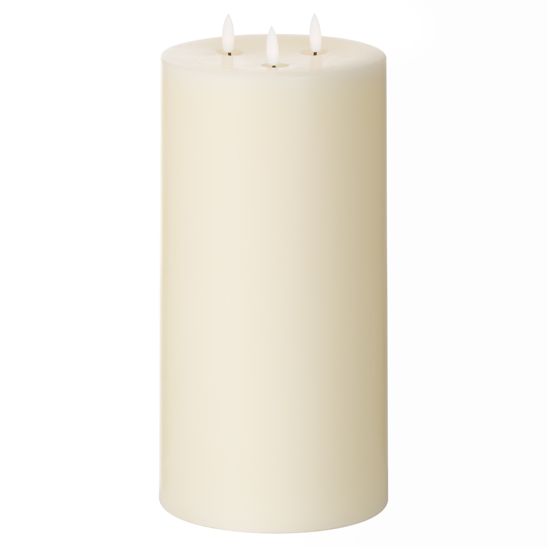 Luxe Collection Natural Glow 6 x 12 LED Cream Candle - Image 1