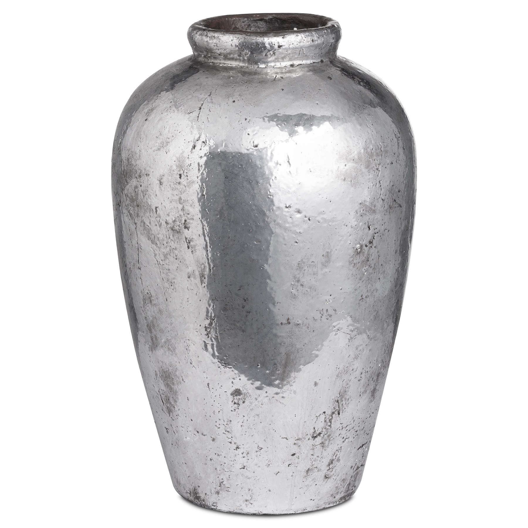 Tall Metallic Ceramic Vase - Image 1