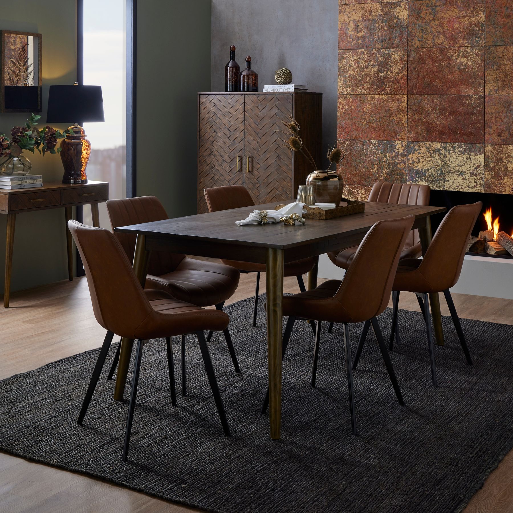 Malmo Tan Dining Chair - Image 6