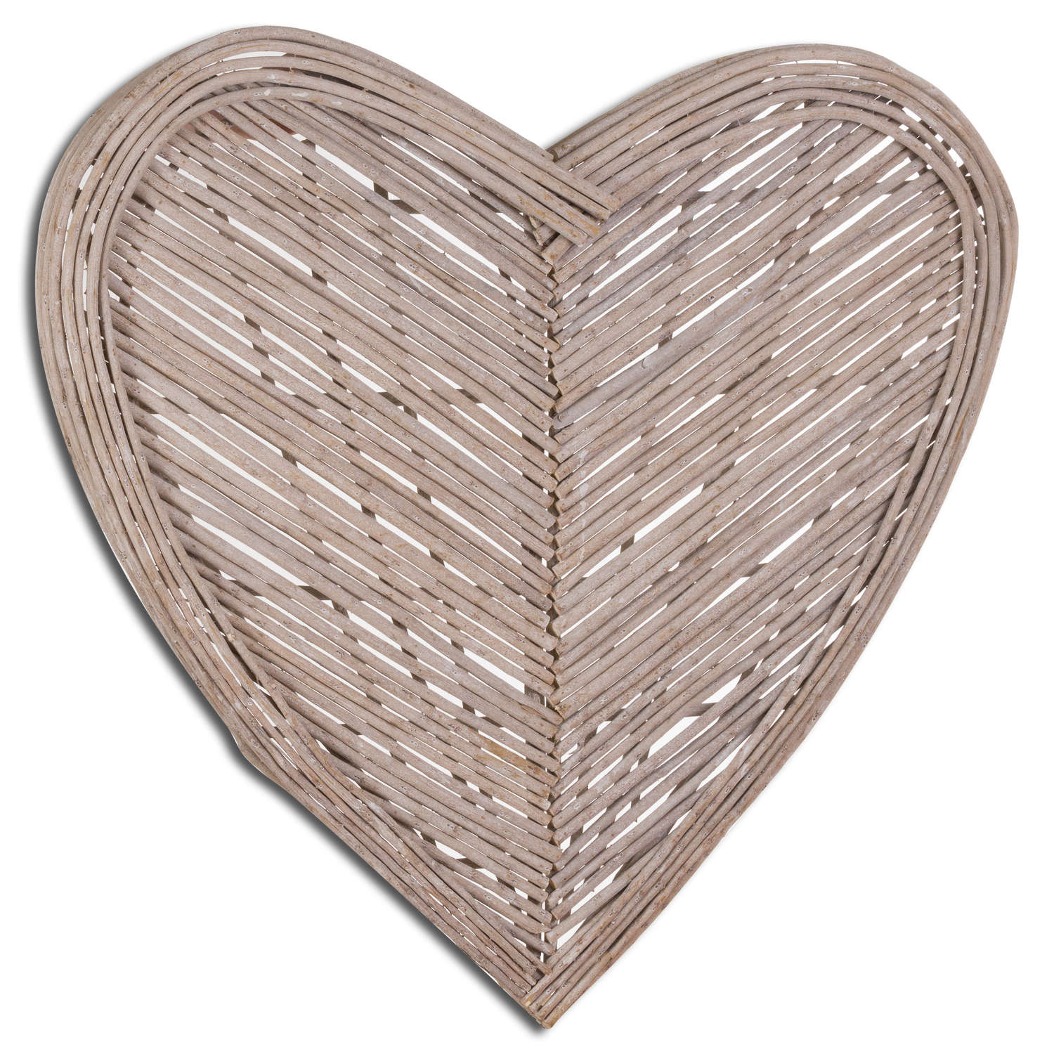 Large Heart Wicker Wall Art - Image 1