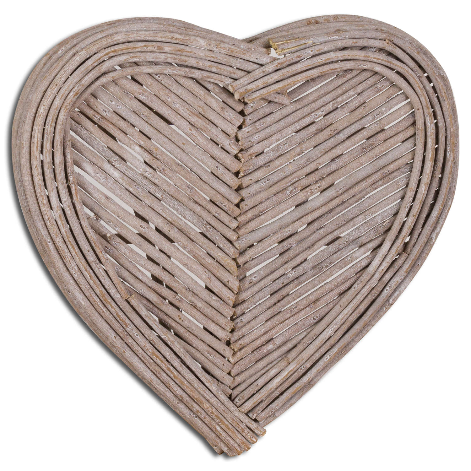 40cm Small Heart Wicker Wall Art - Image 1