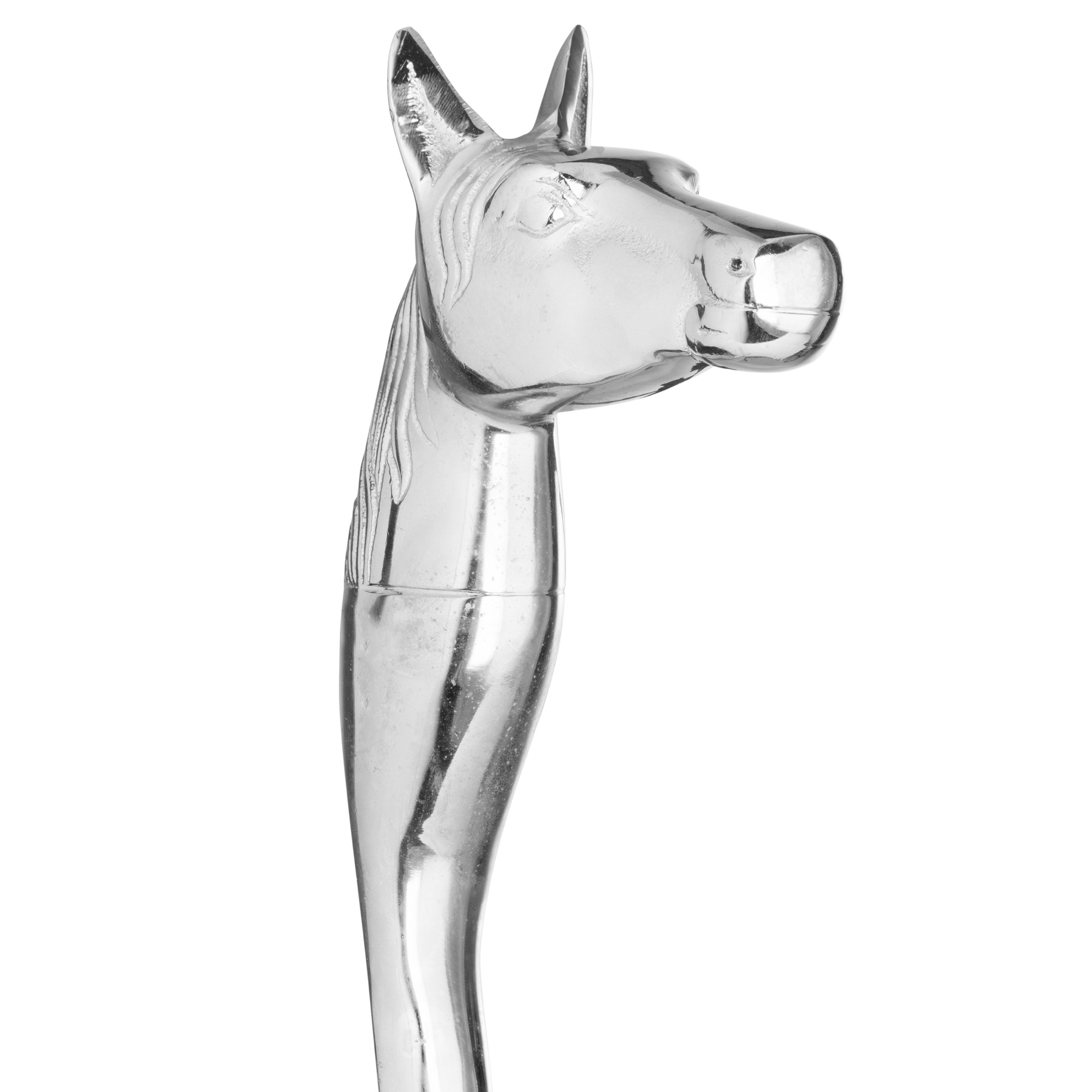 Silver Nickel Horse Head Detail Shoe Horn - Image 2