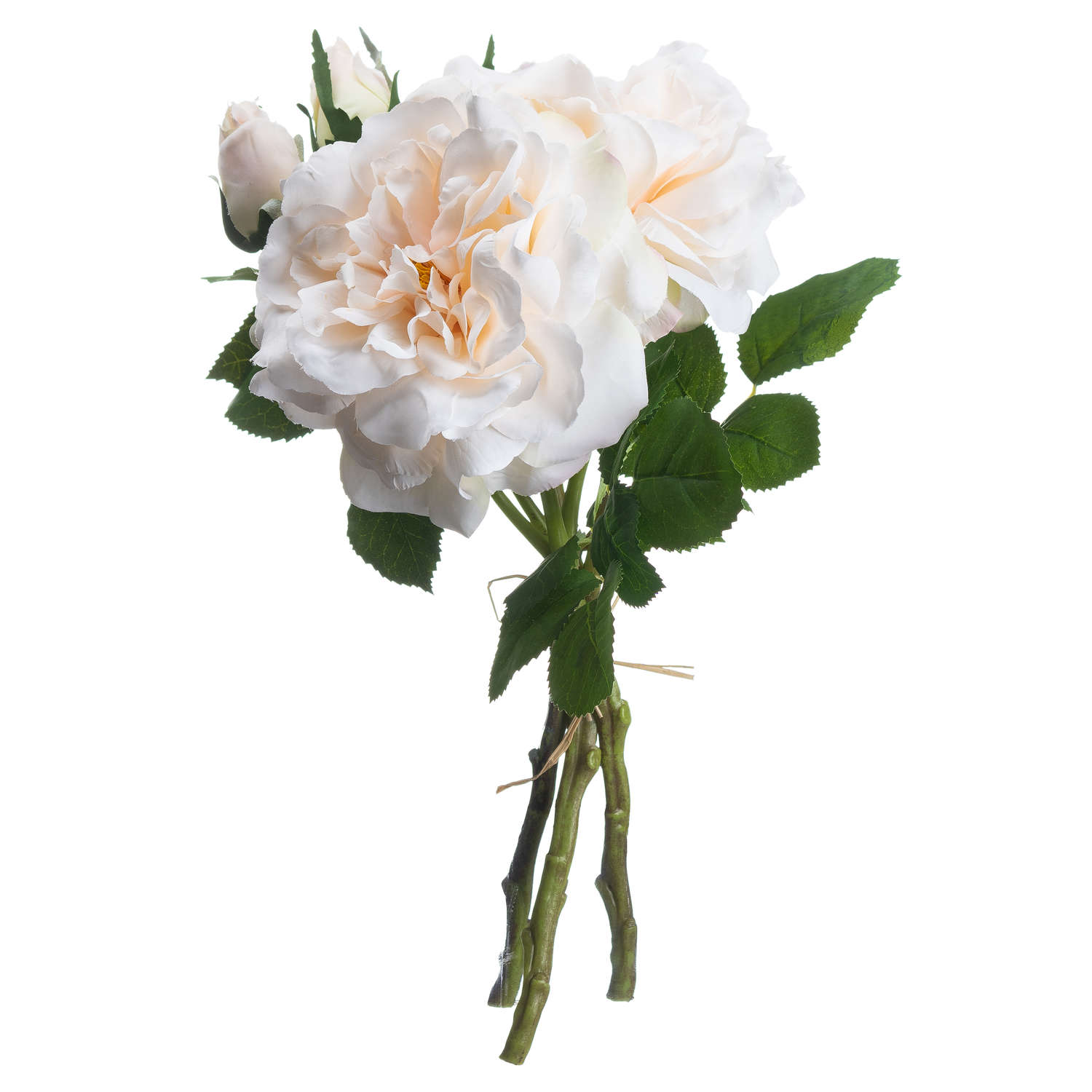 Peachy Cream Short Stem Rose Bouquet - Image 2