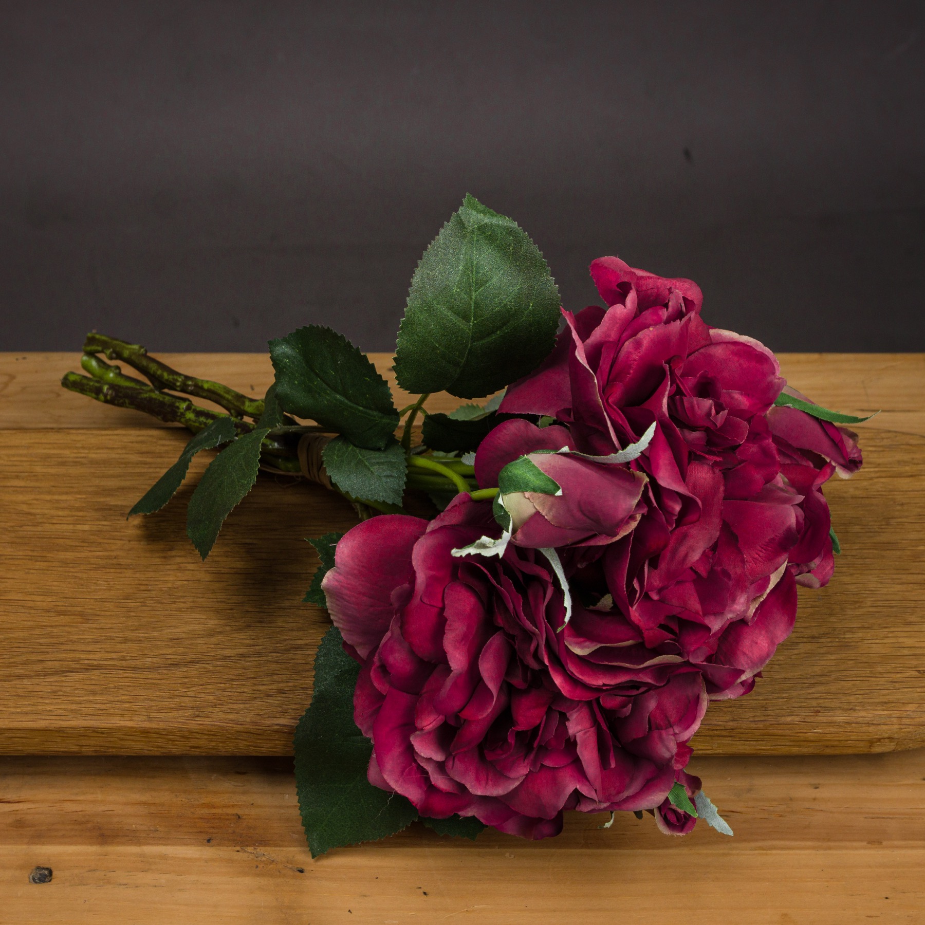 Red Short Stem Rose Bouquet - Image 1