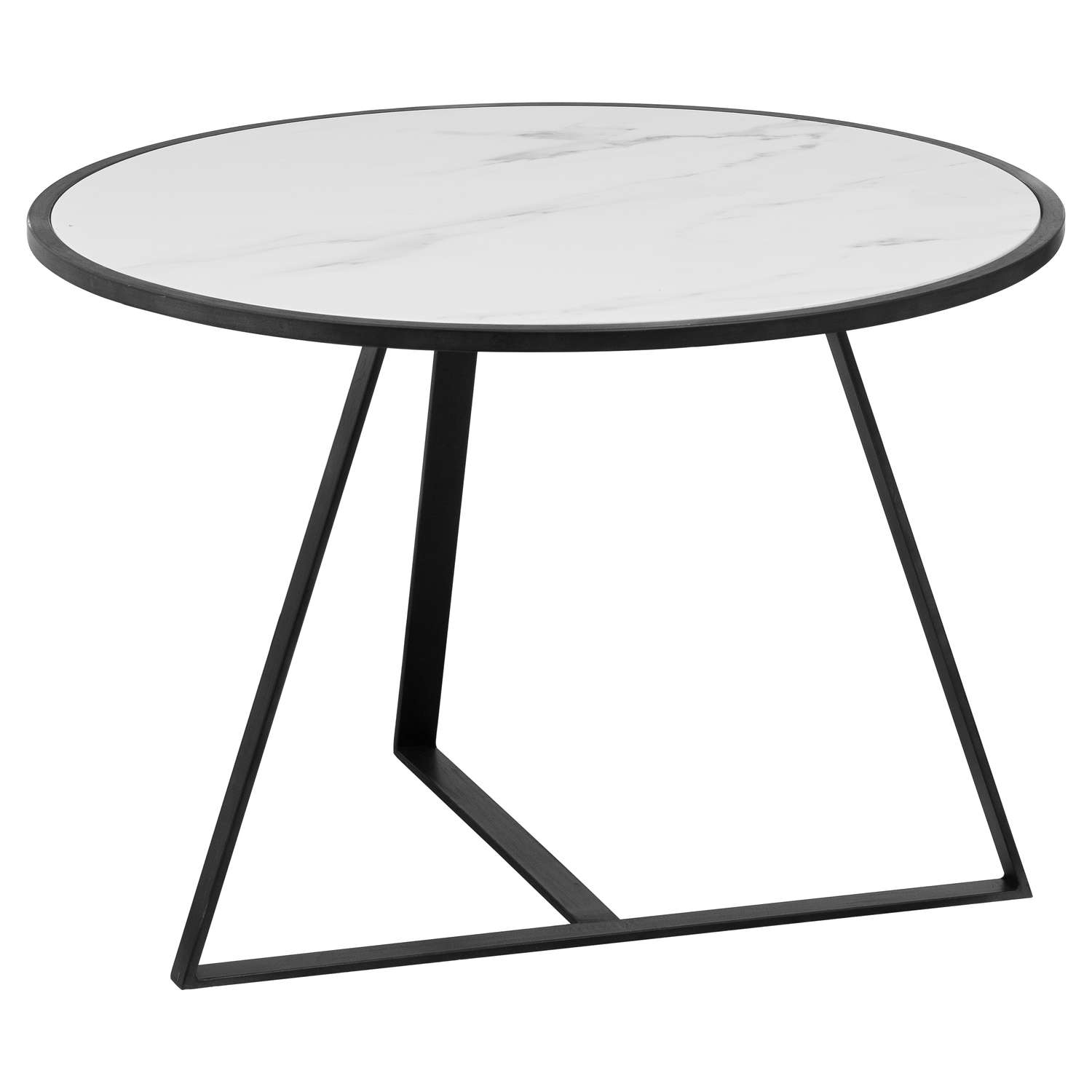 Grey And Marble Low Side Coffee Table - Image 1