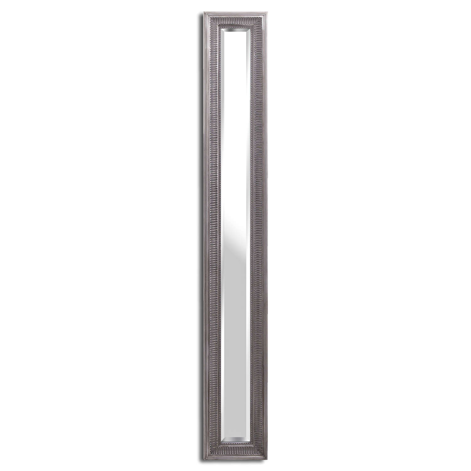 Oscar Slimline Antique Silver Full Length Mirror | Wholesale by Hill
