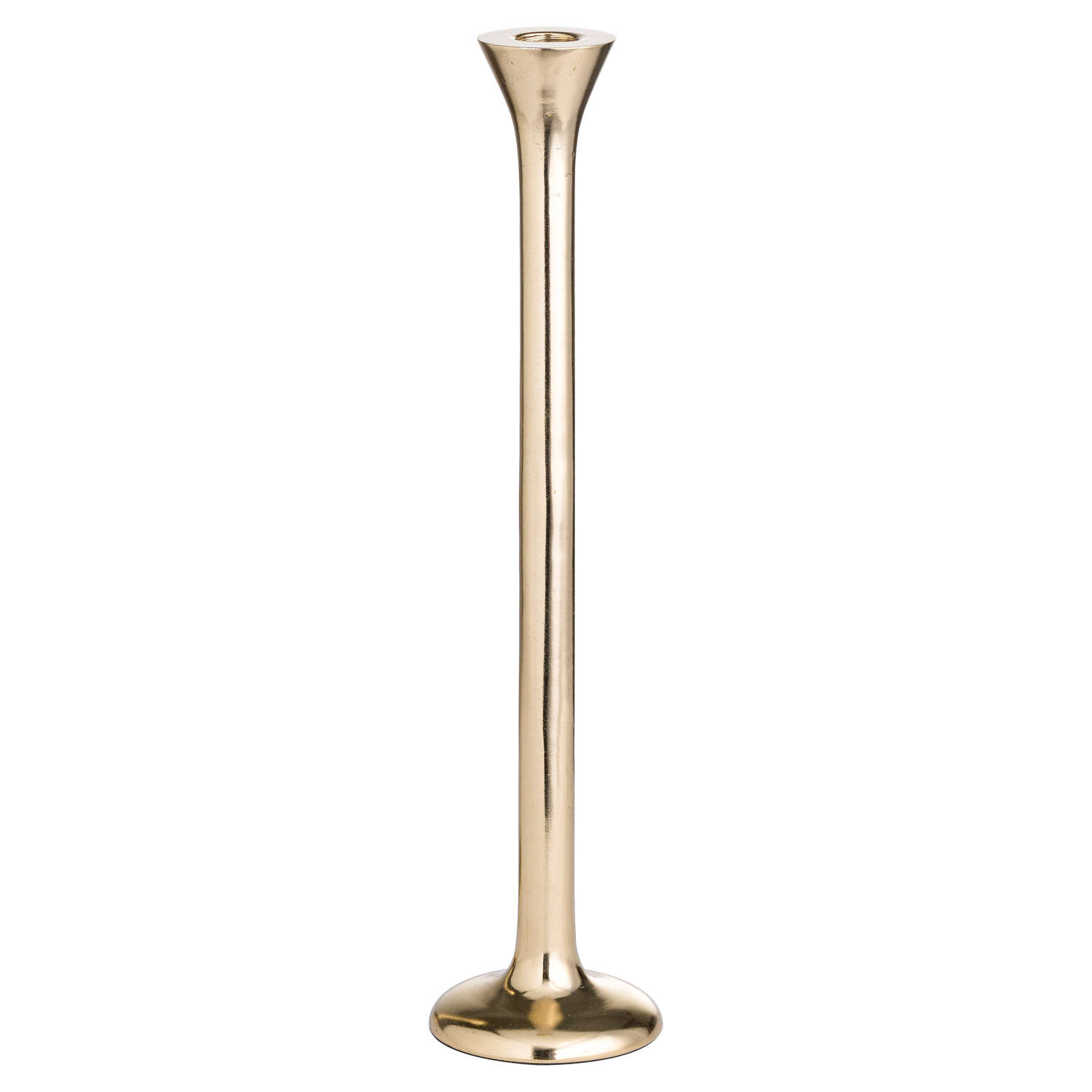Sleek Brass Simple Design Candle Holder Wholesale by Hill Interiors