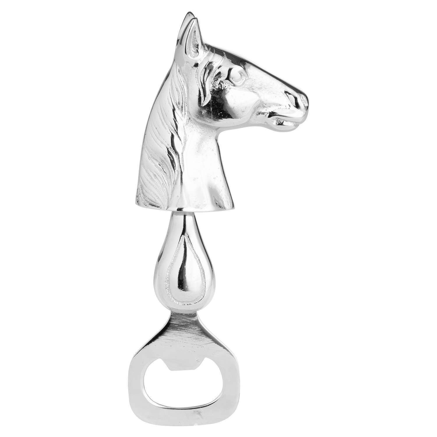 Silver Nickel Horse Bottle Opener Wholesale by Hill Interiors