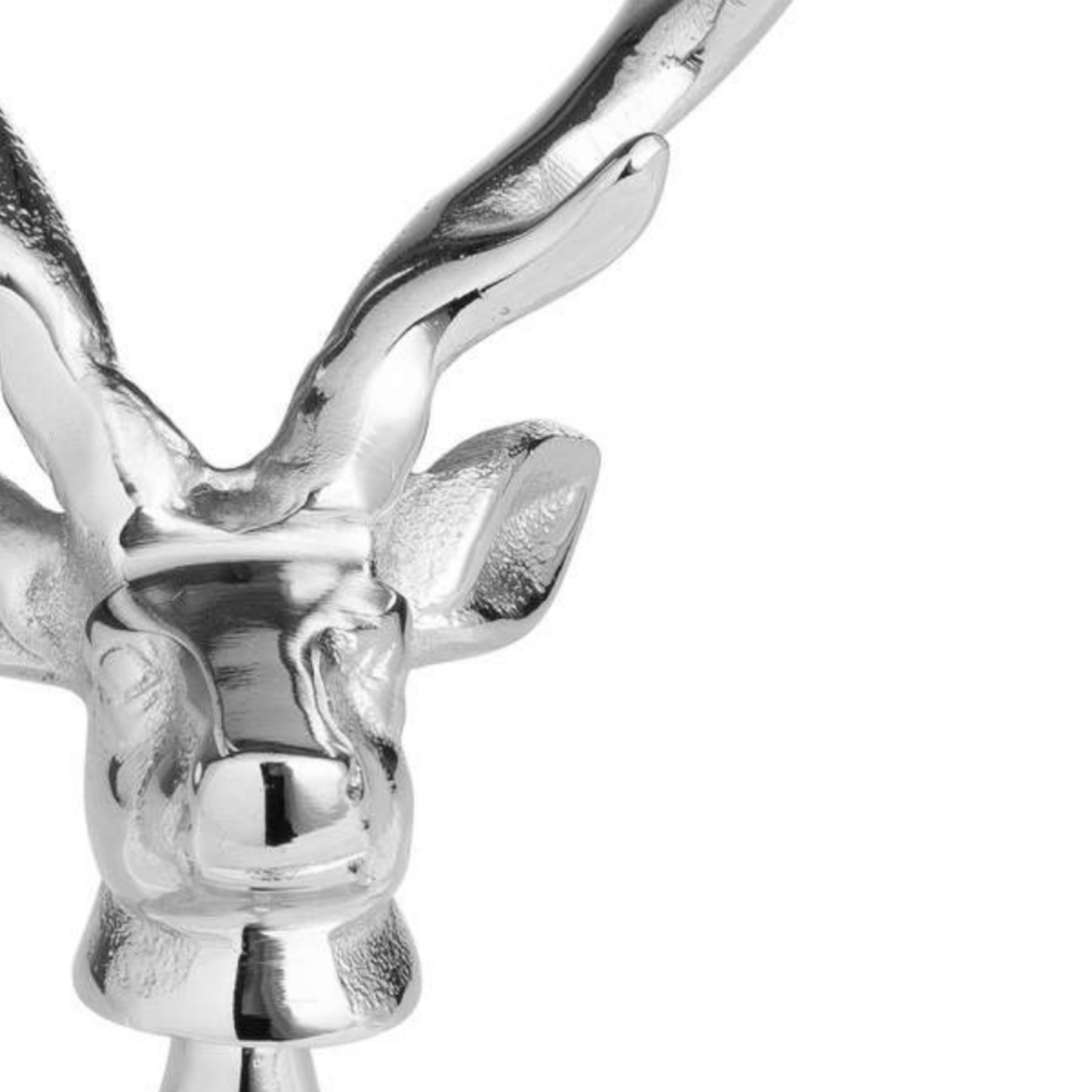 Silver Nickel Stag Head Detail Bottle Opener - Image 2