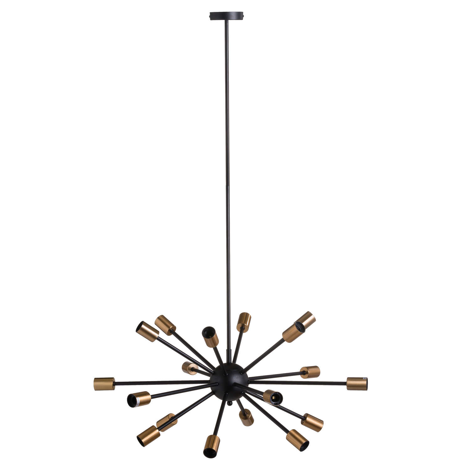Large Black And Brass Bomb Light - Image 2