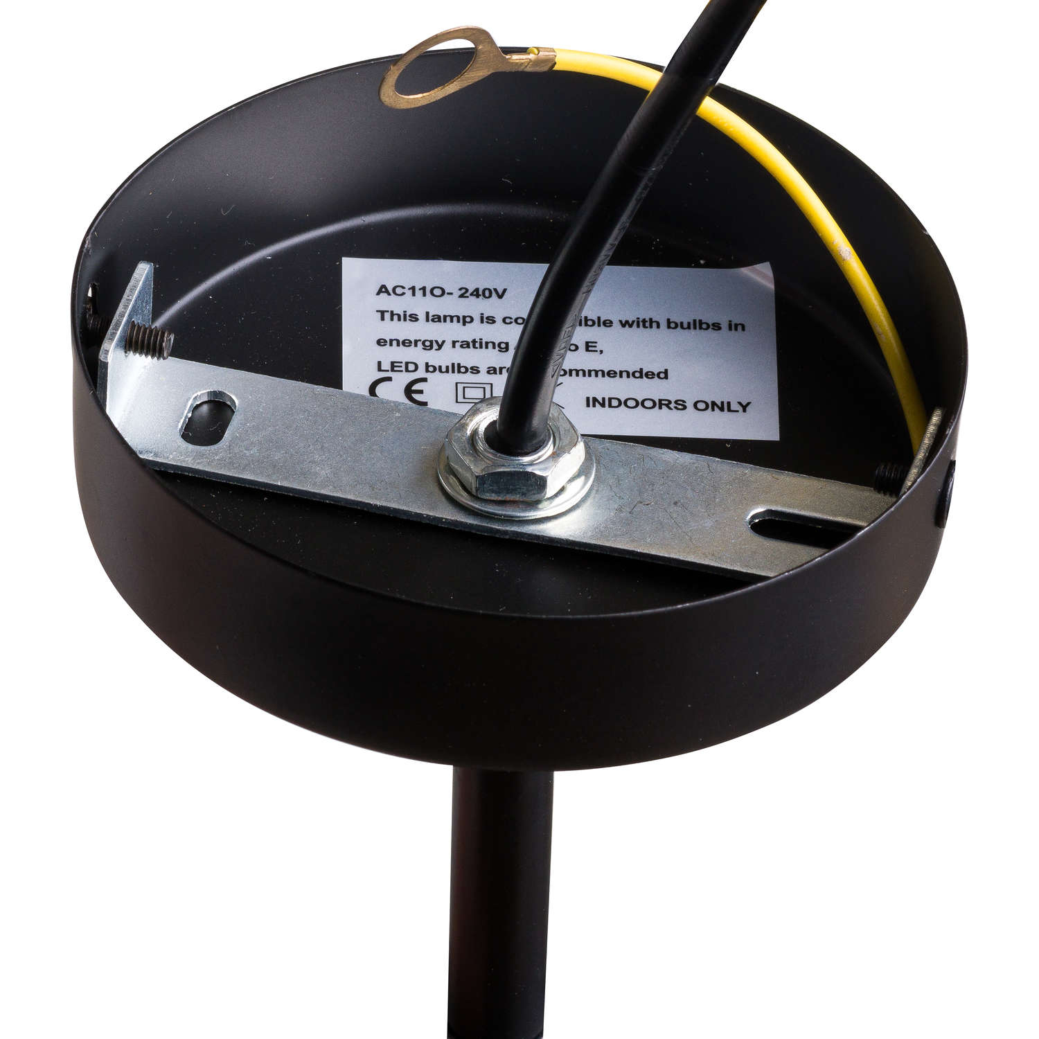 Large Black And Brass Bomb Light - Image 3