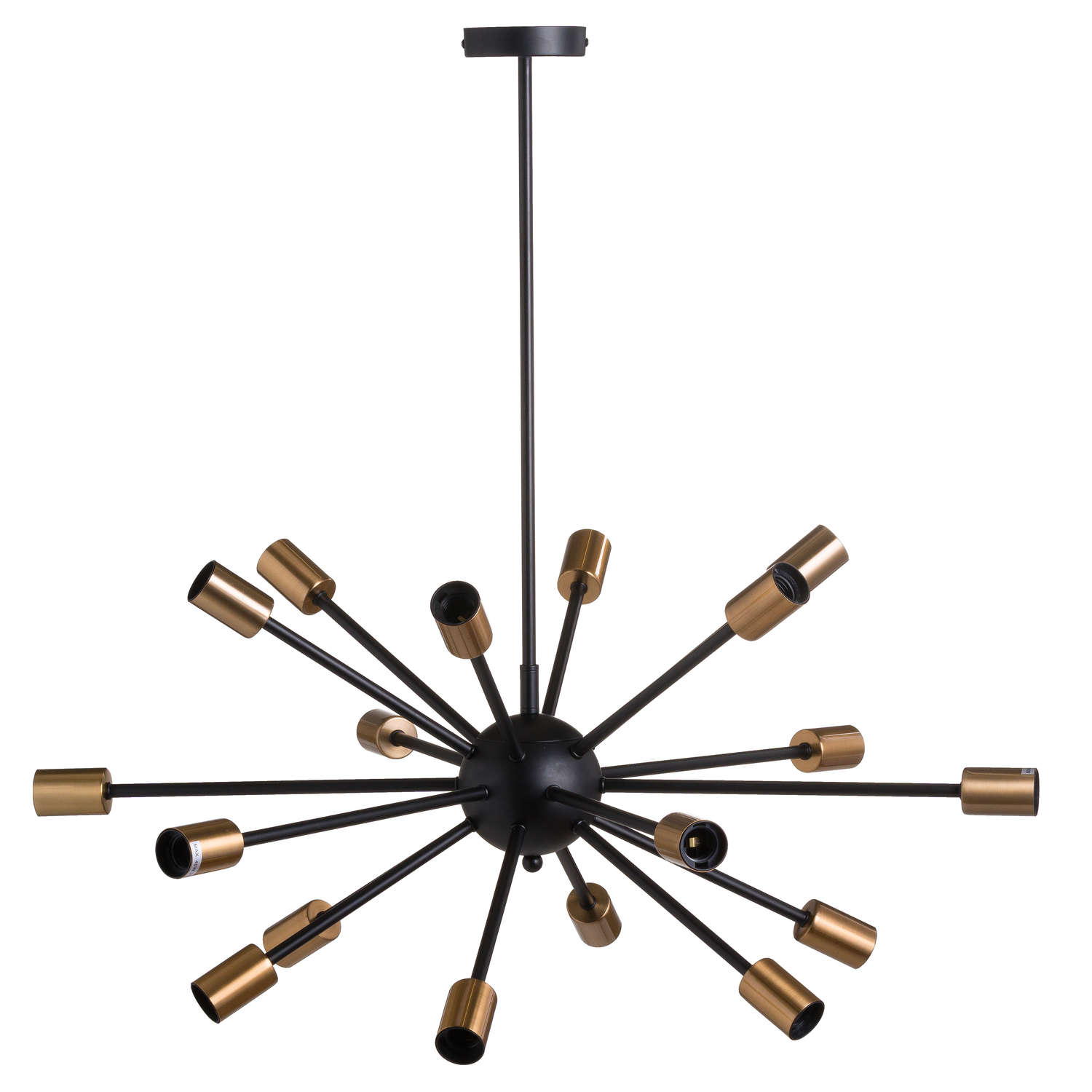 Large Black And Brass Bomb Light - Image 1