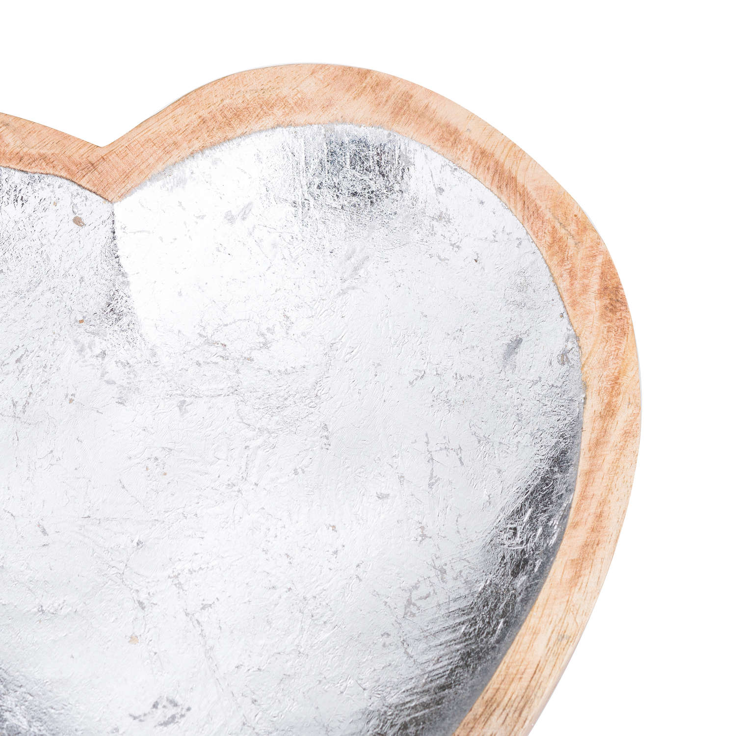 Wooden Heart Dish With Metallic Detail - Image 2
