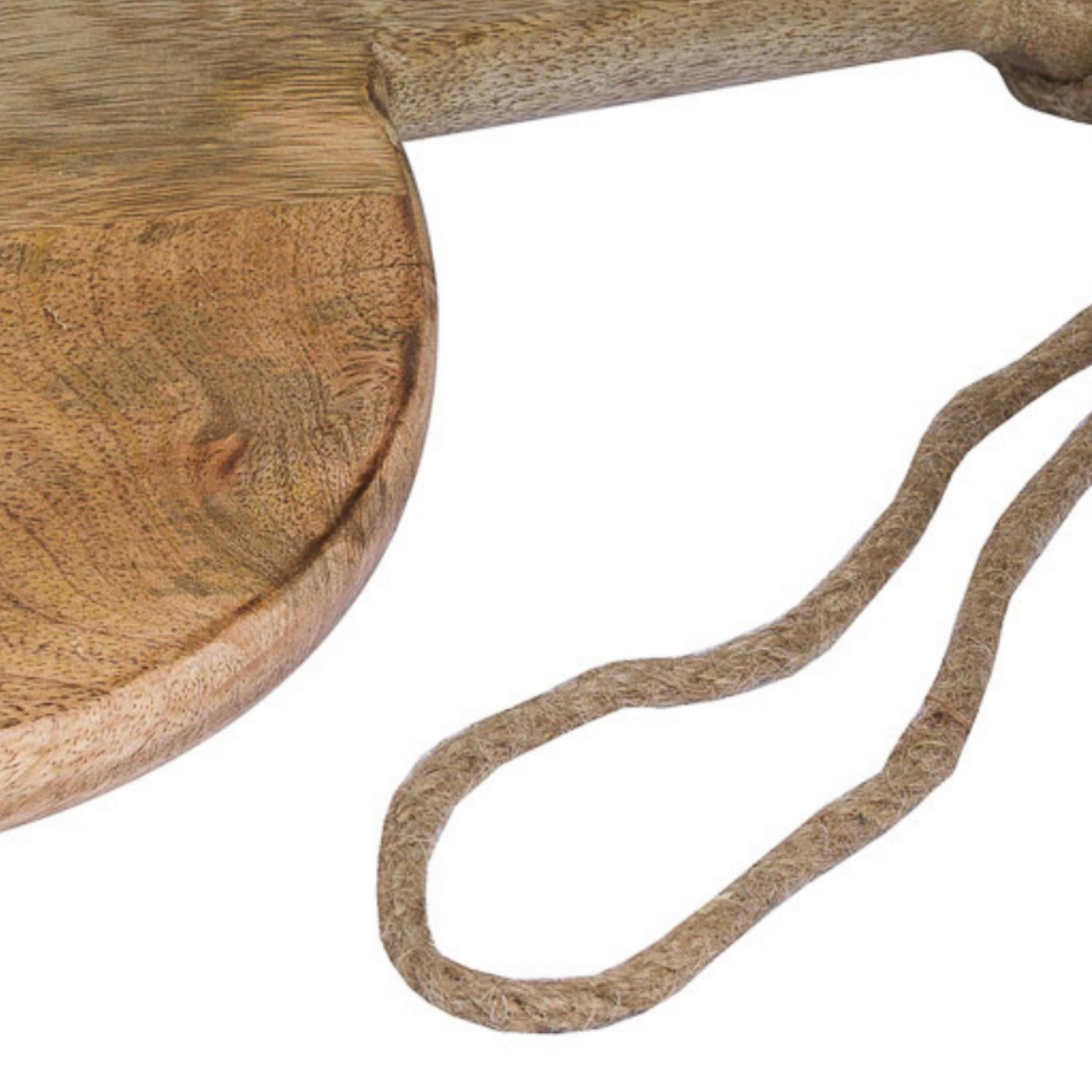 Large Round Hanging Hard Wood Chopping Board - Image 3