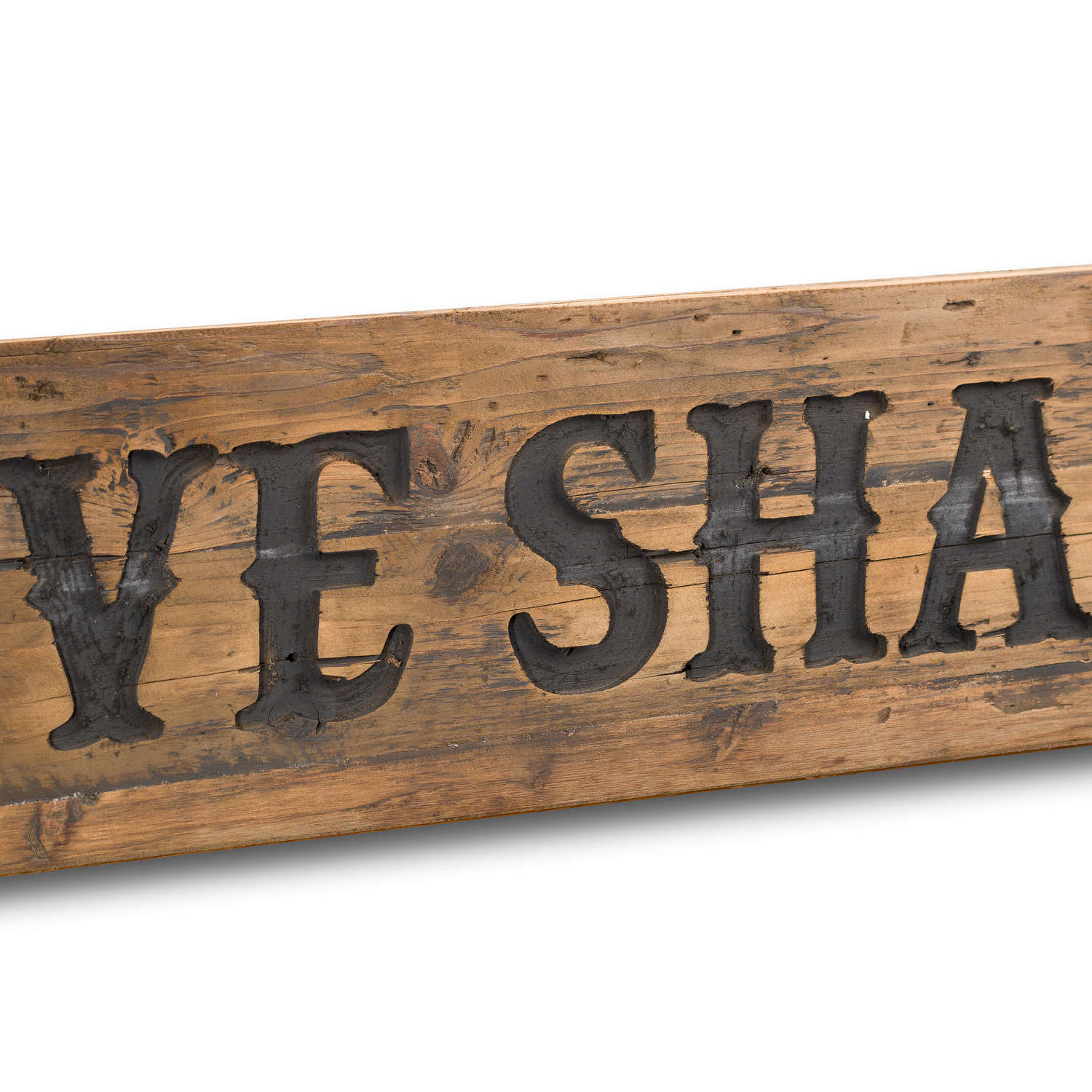 Love Shack Rustic Wooden Message Plaque - Image 2