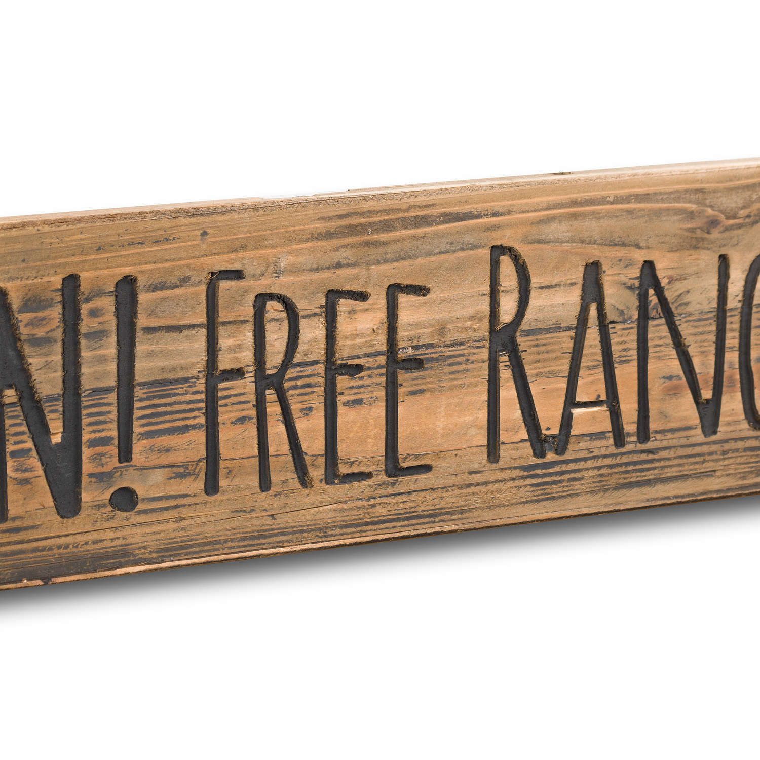 Free Range Children Rustic Wooden Message Plaque - Image 2