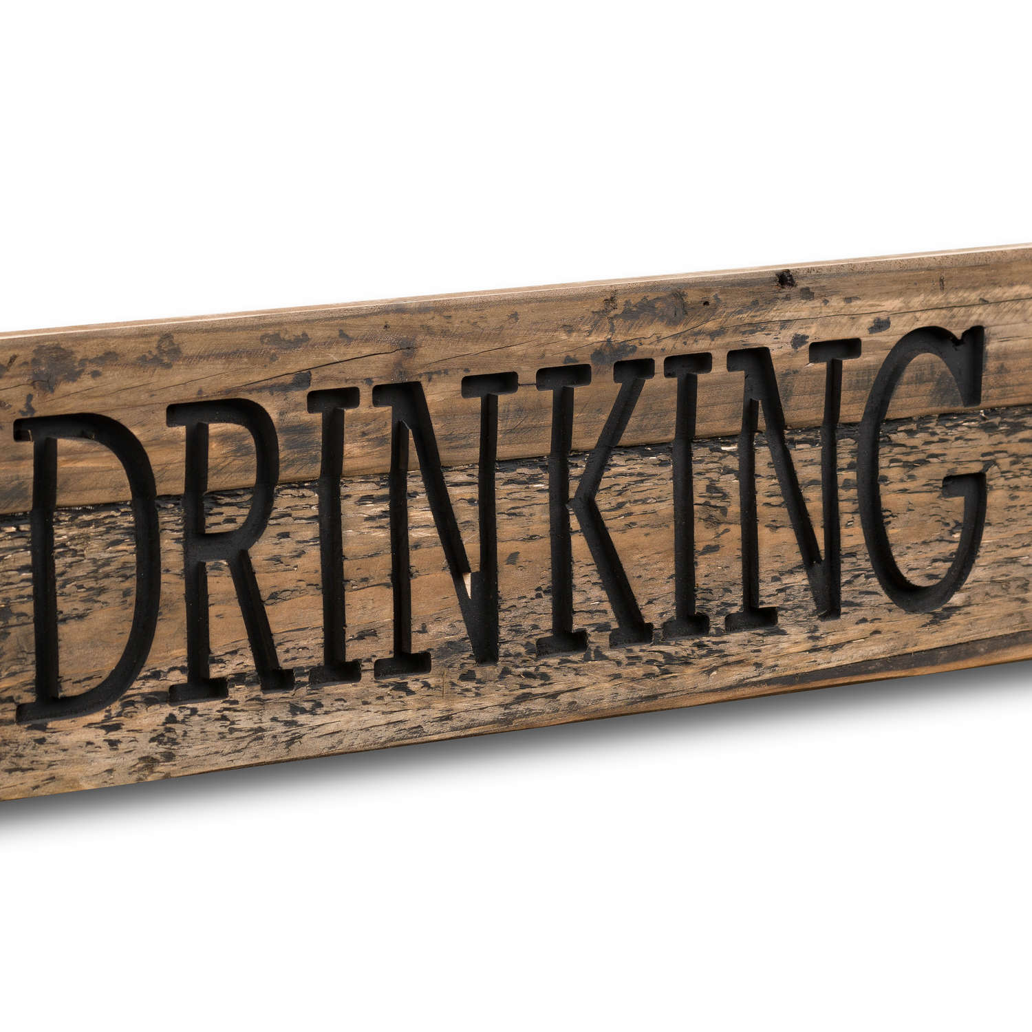 Be Gin Rustic Wooden Message Plaque - Image 2
