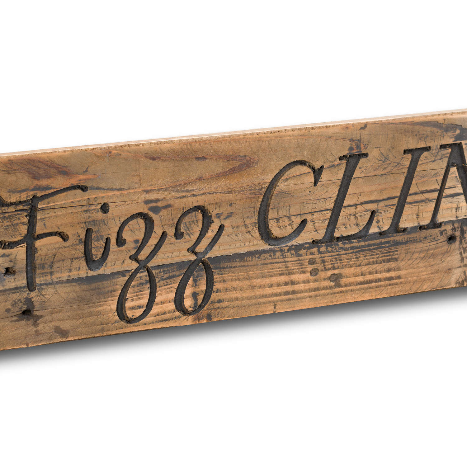 Pop Fizz Clink Drink Rustic Wooden Message Plaque - Image 2