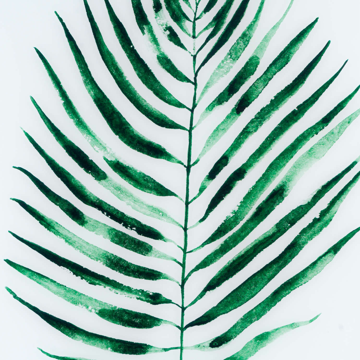 Palm Glass Image In Gold Frame - Image 2