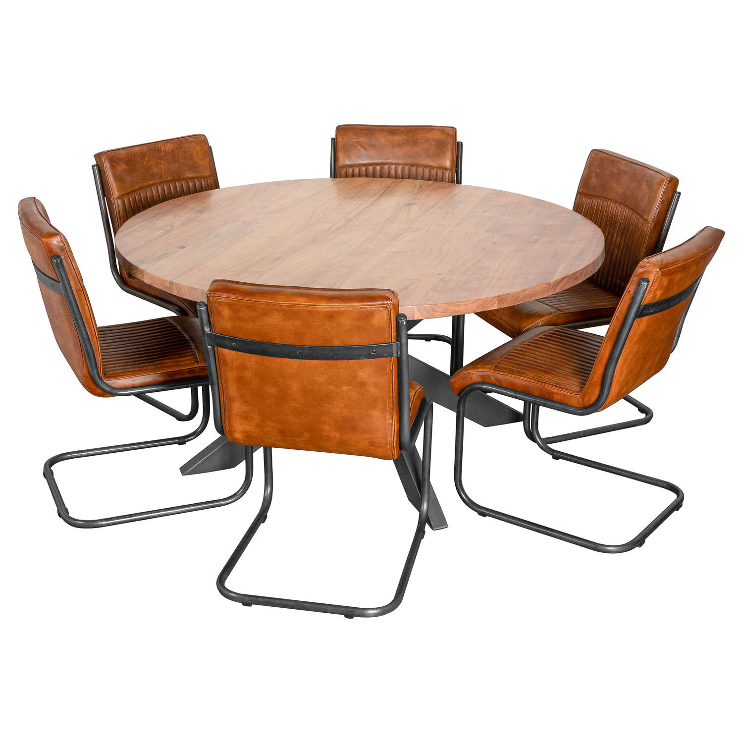 Live Edge Collection Large Round Dining Table - Image 3