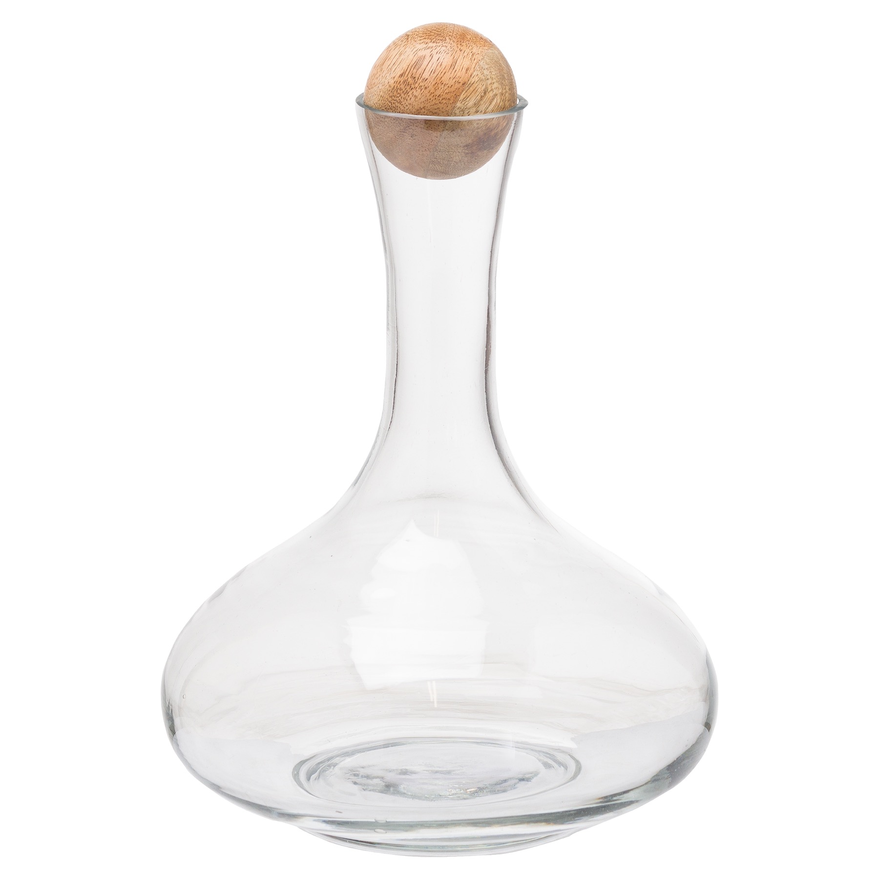 Glass Decanter With Hard Wood Stopper Wholesale by Hill Interiors