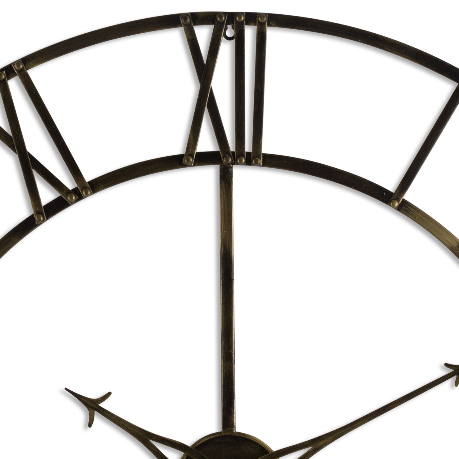 Large Antique Brass Large Skeleton Clock - Image 2