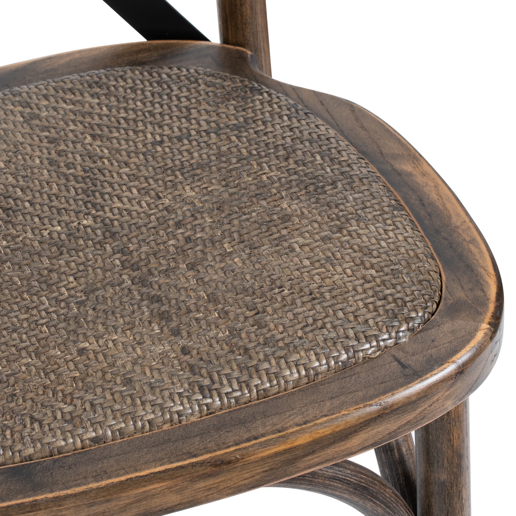 Oak Cross Back Dining Chair - Image 2