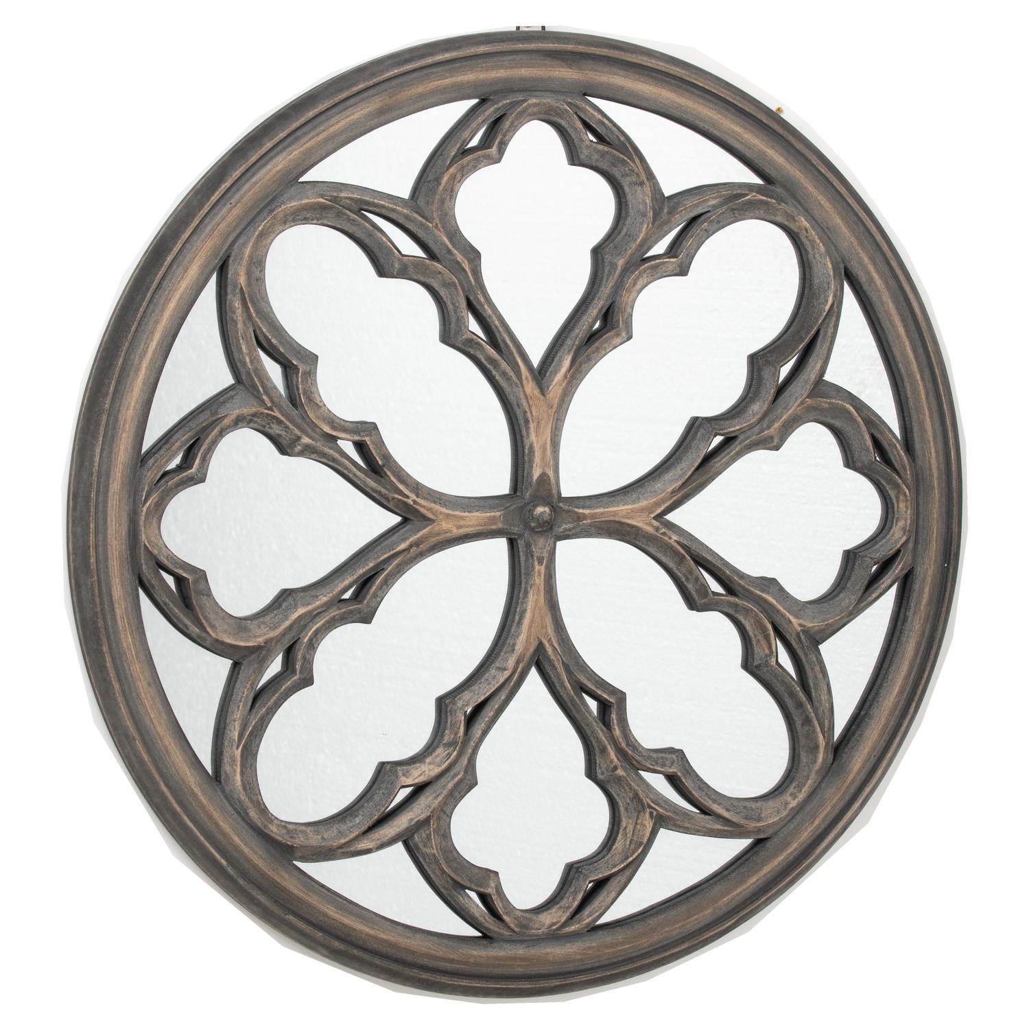 Circular Grey Wash Avrey Mirror - Image 1