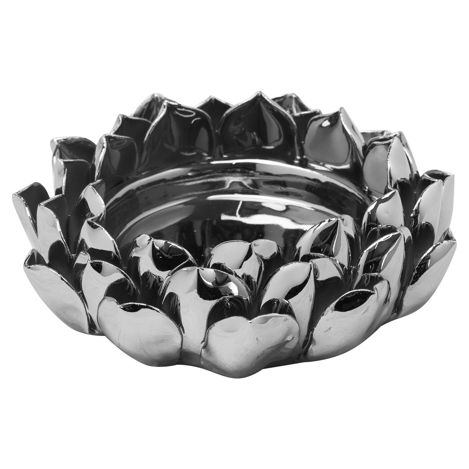 Silver Acorn Candle Plate - Image 1