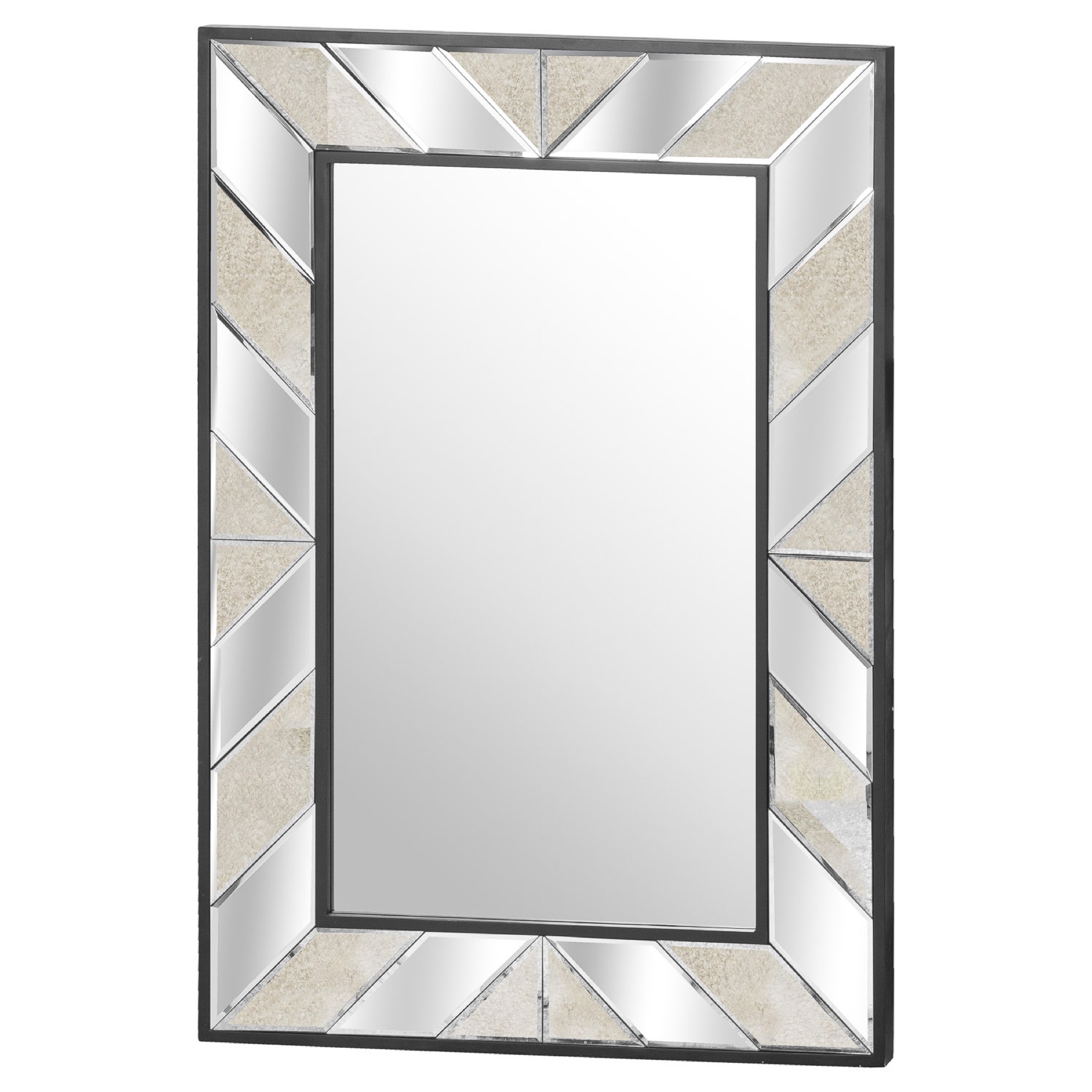 Soho Black Collection Large Mirror Wholesale by Hill Interiors