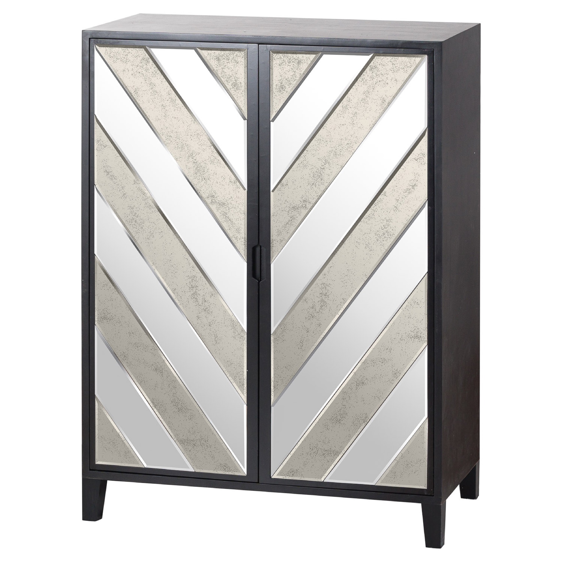 Soho Black Collection Large 2 Door Cabinet Wholesale By Hill