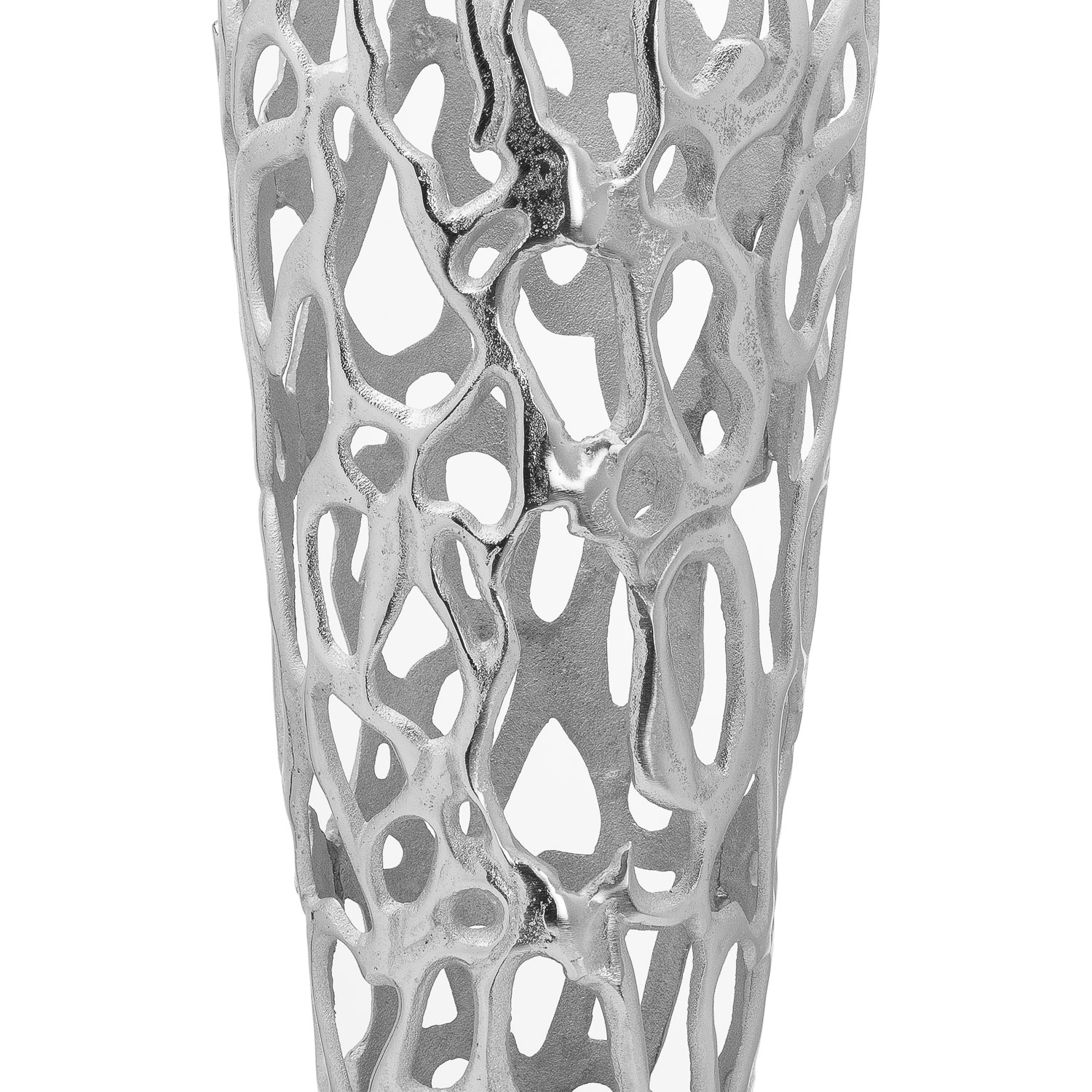 Ohlson Silver Large Perforated Coral Inspired Vase - Image 2