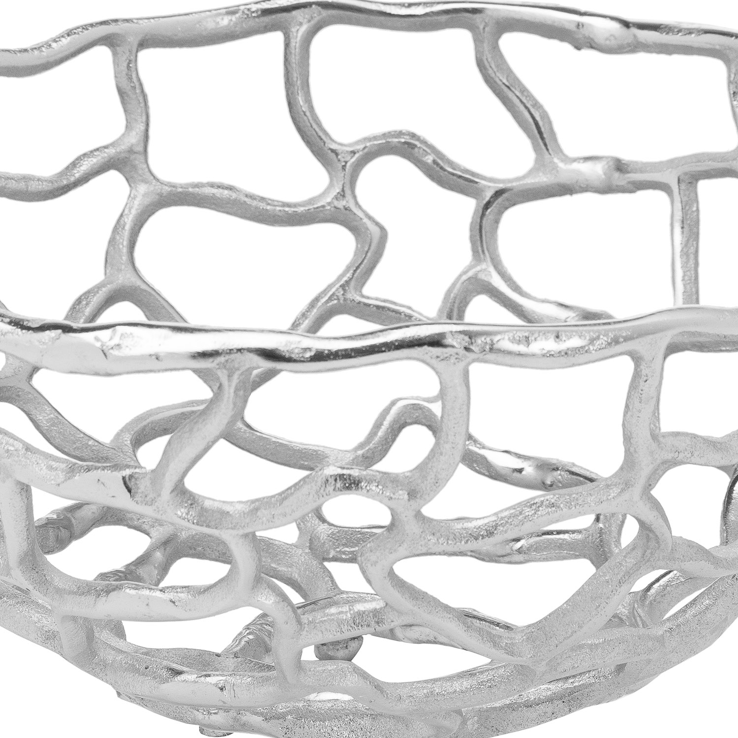 Ohlson Silver Perforated Coral Inspired Bowl Small - Image 2