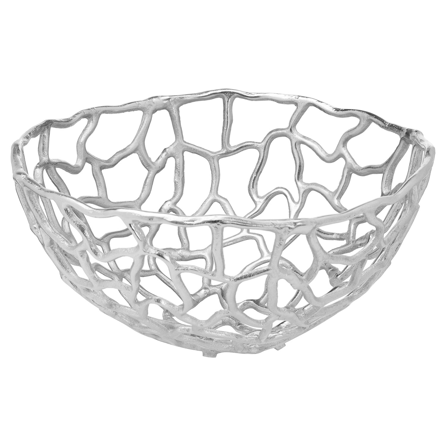 Ohlson Silver Perforated Coral inspired Bowl Large - Image 1