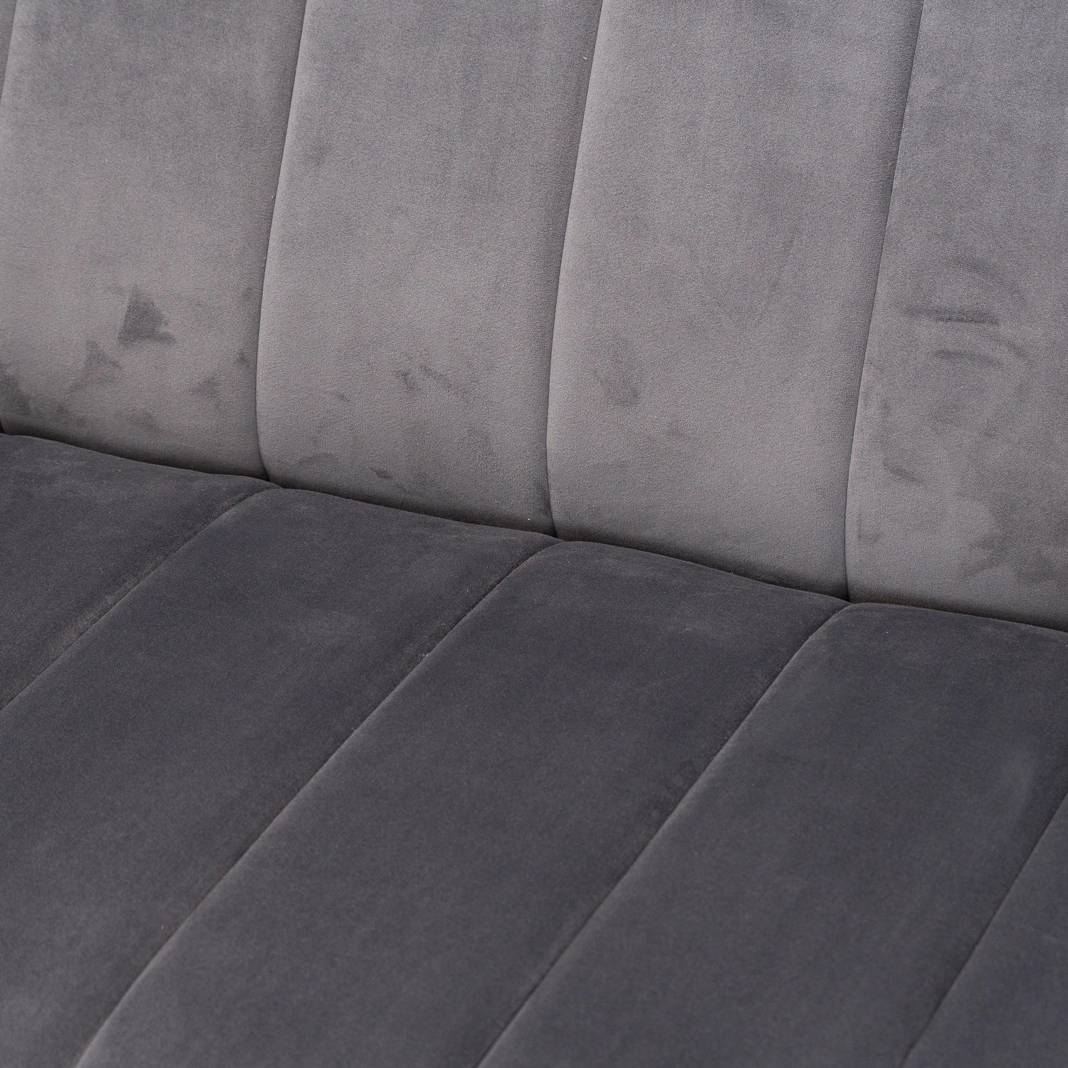 Emperor Grey Velvet 2 Seater Sofa - Image 2