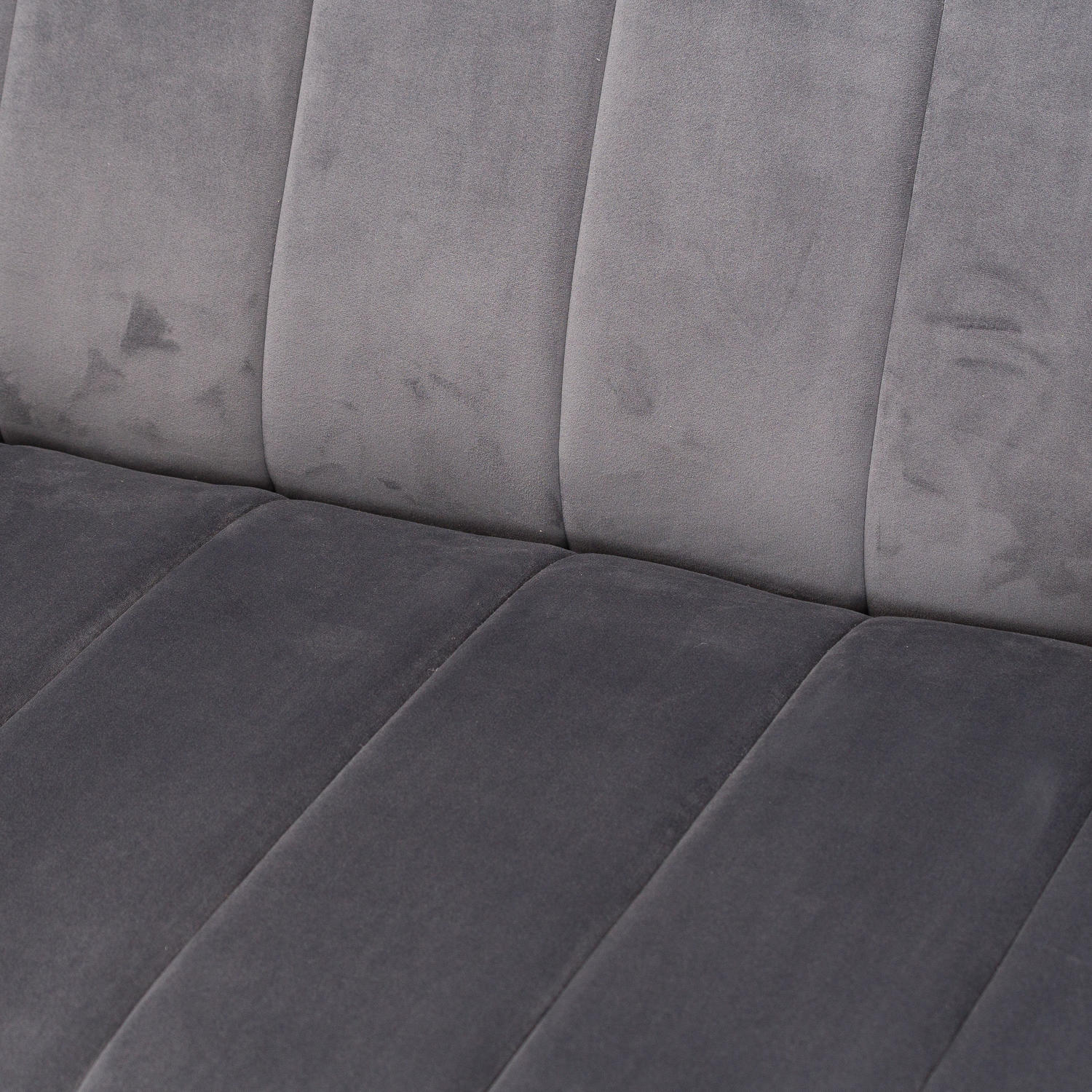 Emperor Grey Velvet 2 Seater Sofa