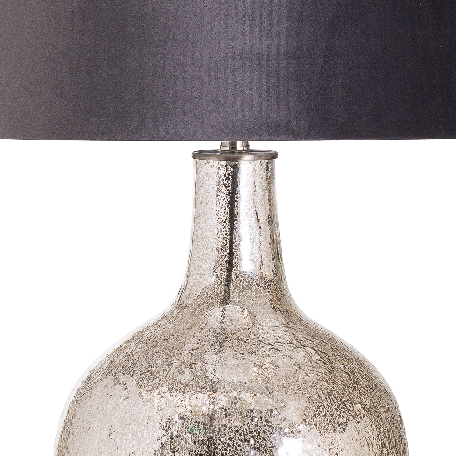 Harmony Table Lamp With Grey Velvet Shade - Image 2