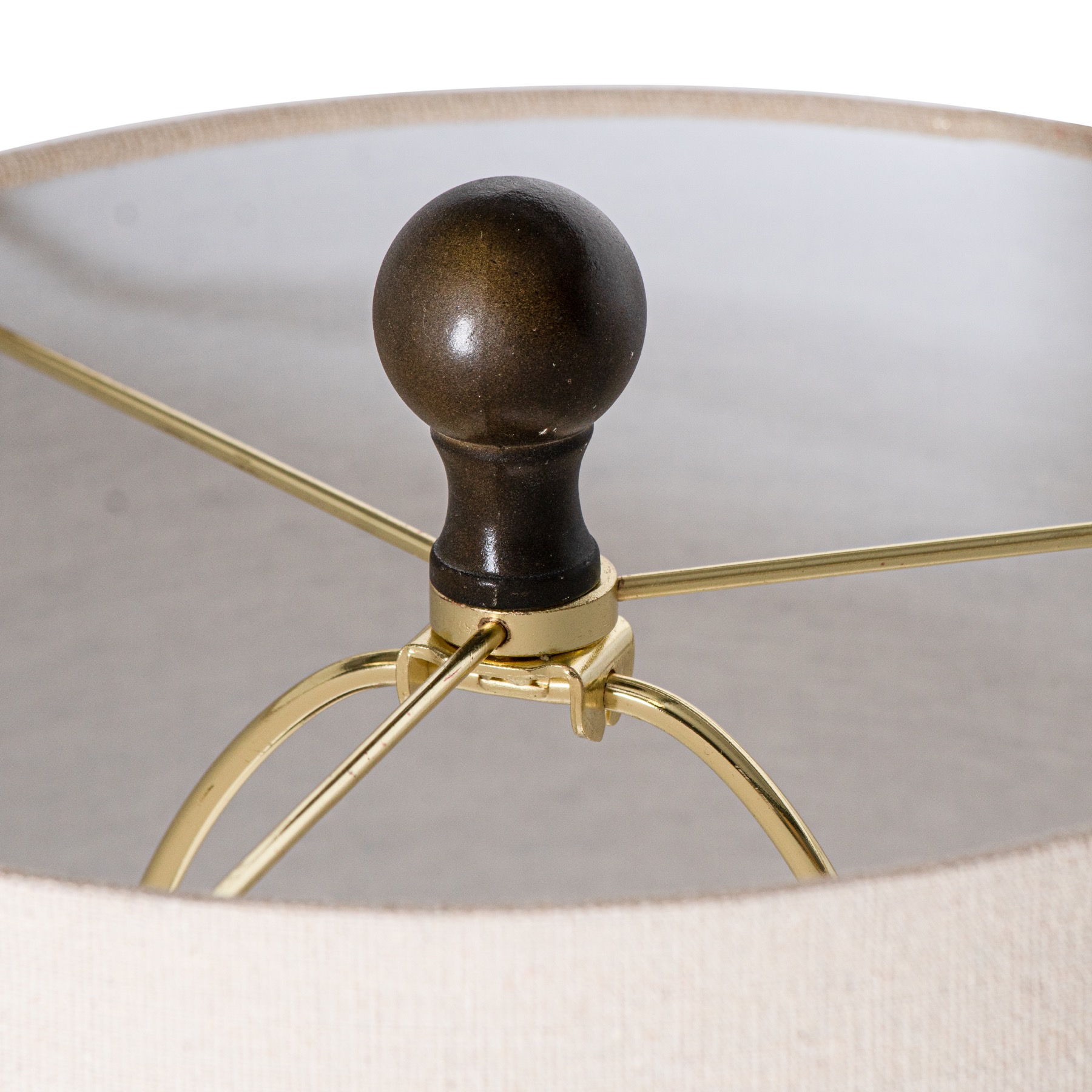 Ursa Table Lamp With Linen Shade - Image 3