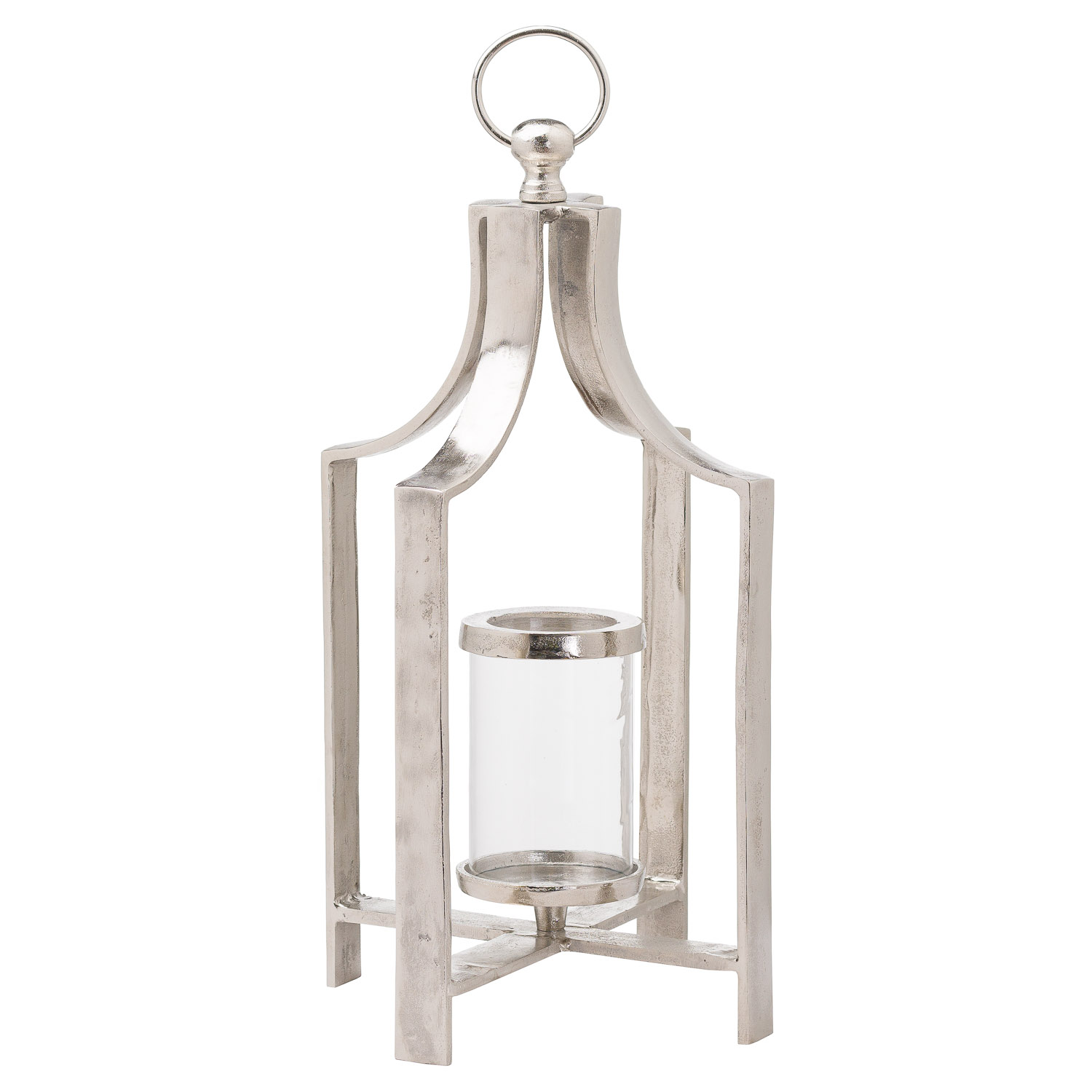 Ohlson Silver Large Tea Light lantern Wholesale by Hill Interiors
