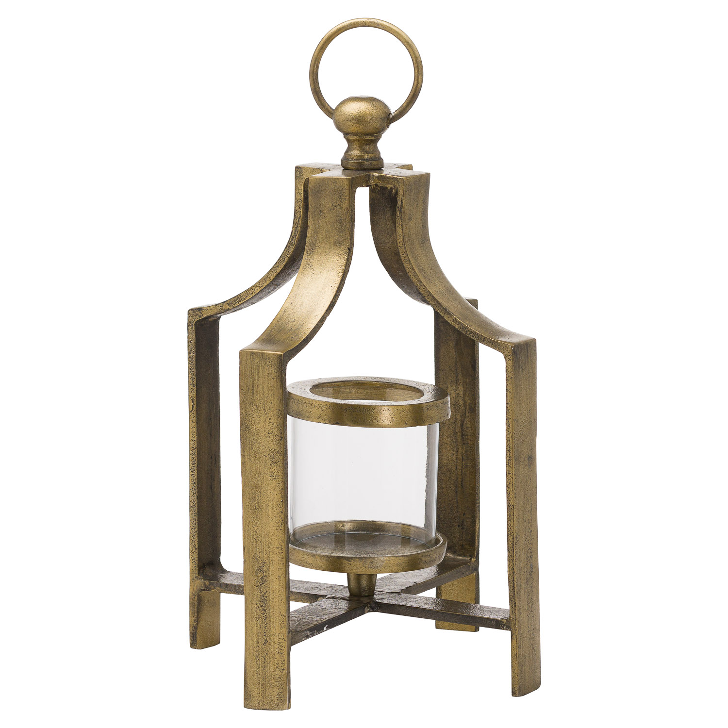 Ohlson Antique Brass Tea Light Lantern Wholesale by Hill Interiors