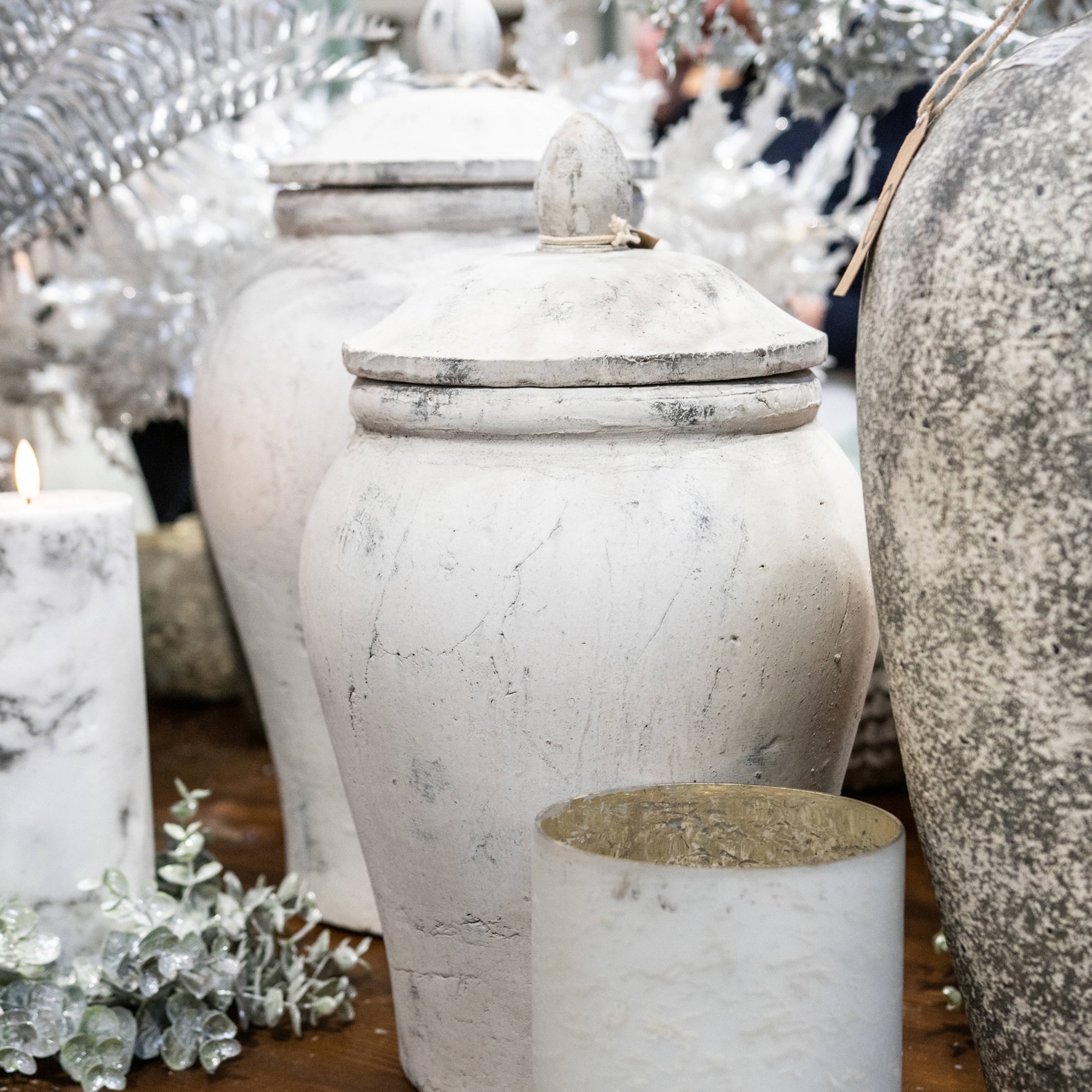 Bloomville Large Stone Ginger Jar - Image 3