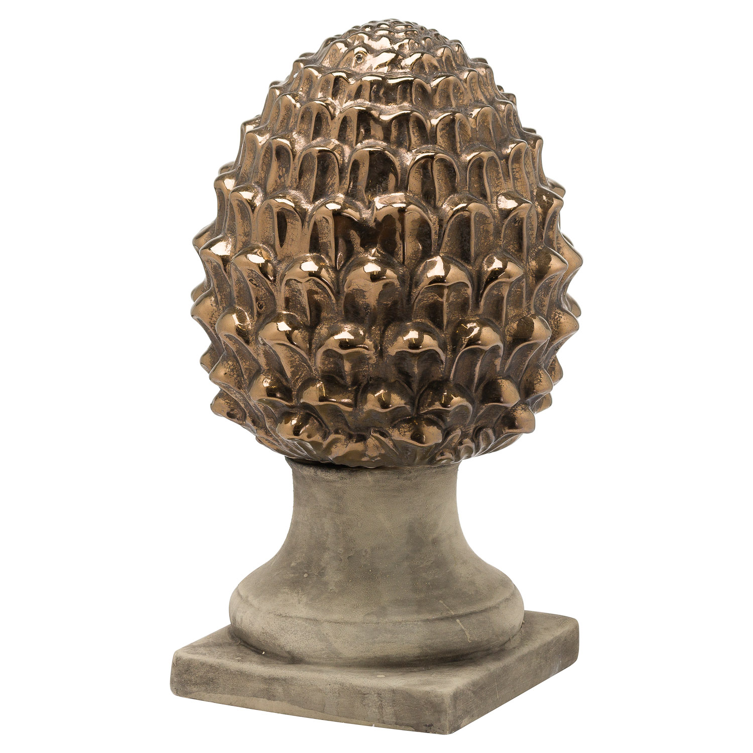 Evi Antique Bronze Decorative Acorn - Image 1