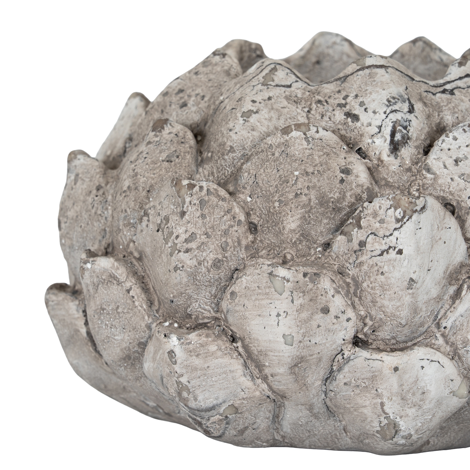 Large Stone Effect Acorn Tea Light Holder - Image 3