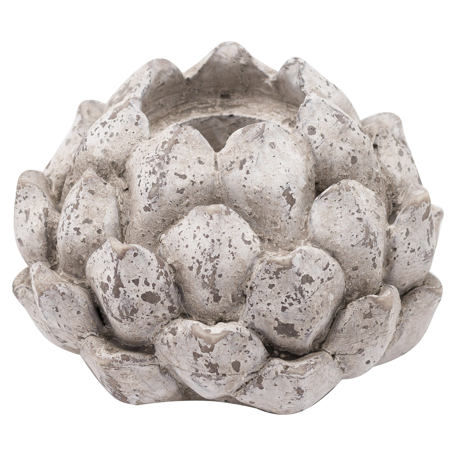 Large Stone Effect Acorn Tea Light Holder - Image 1