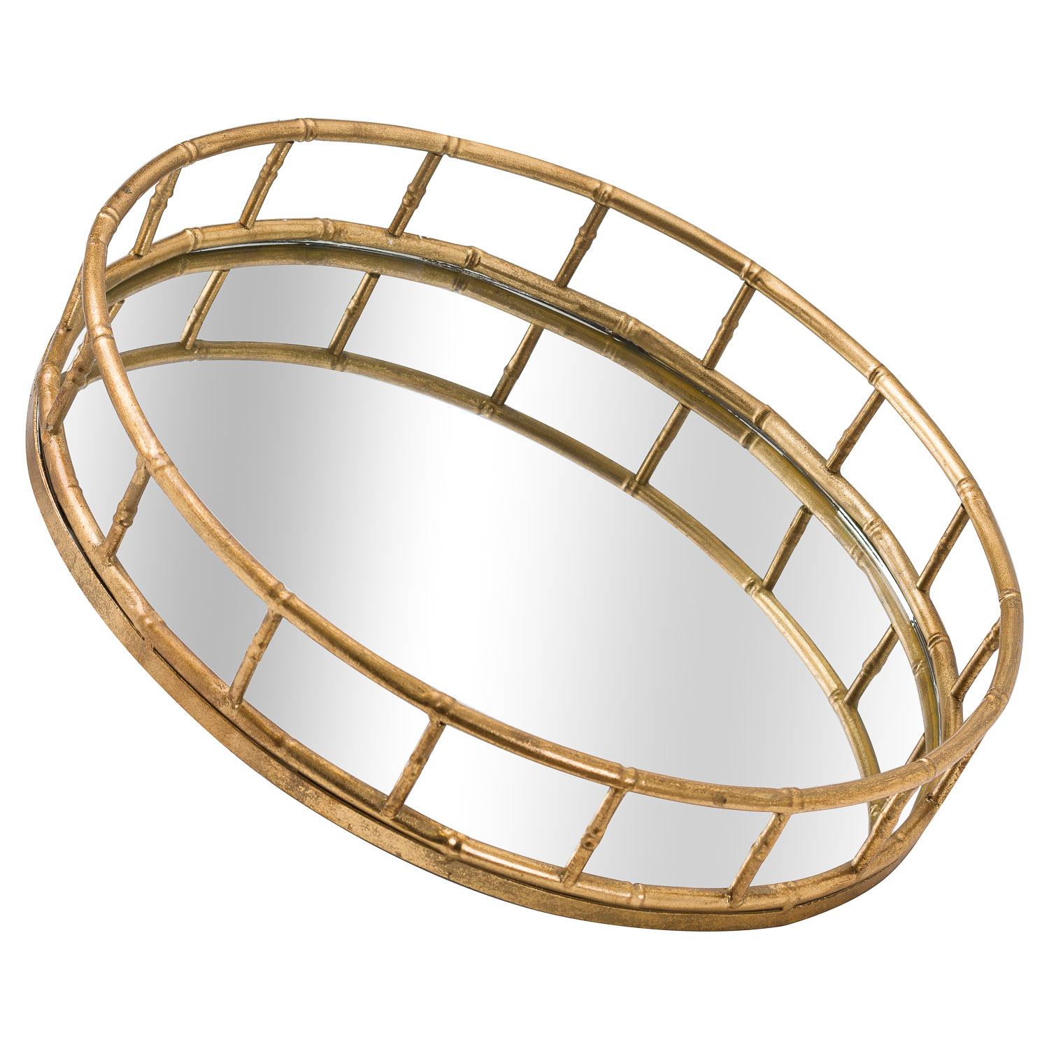 Set Of 2 Detailed Circular Trays - Image 2